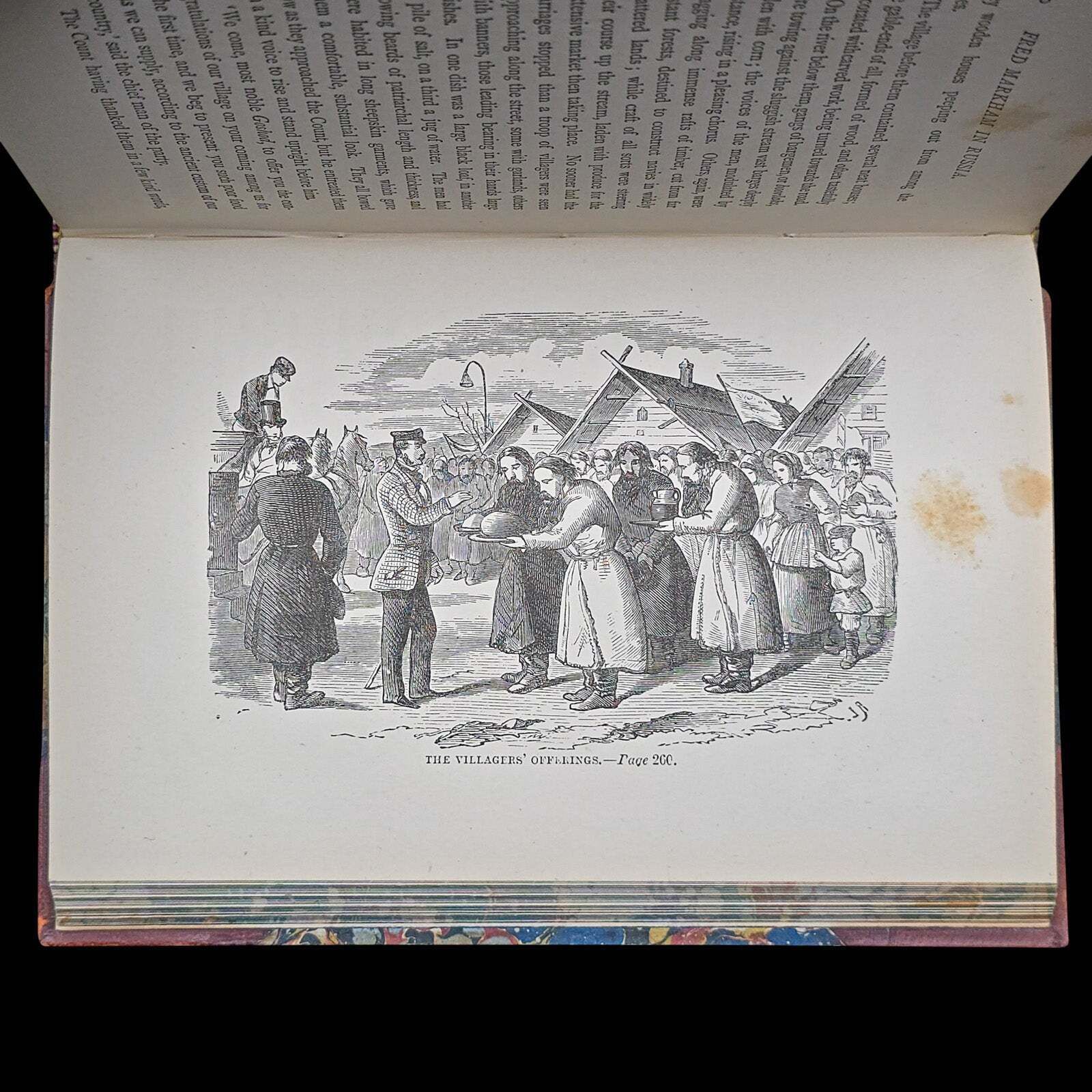 230.0 Antique Book, Fred Markham In Russia, Memoir, Travel Literature, Victorian, 1884 photo