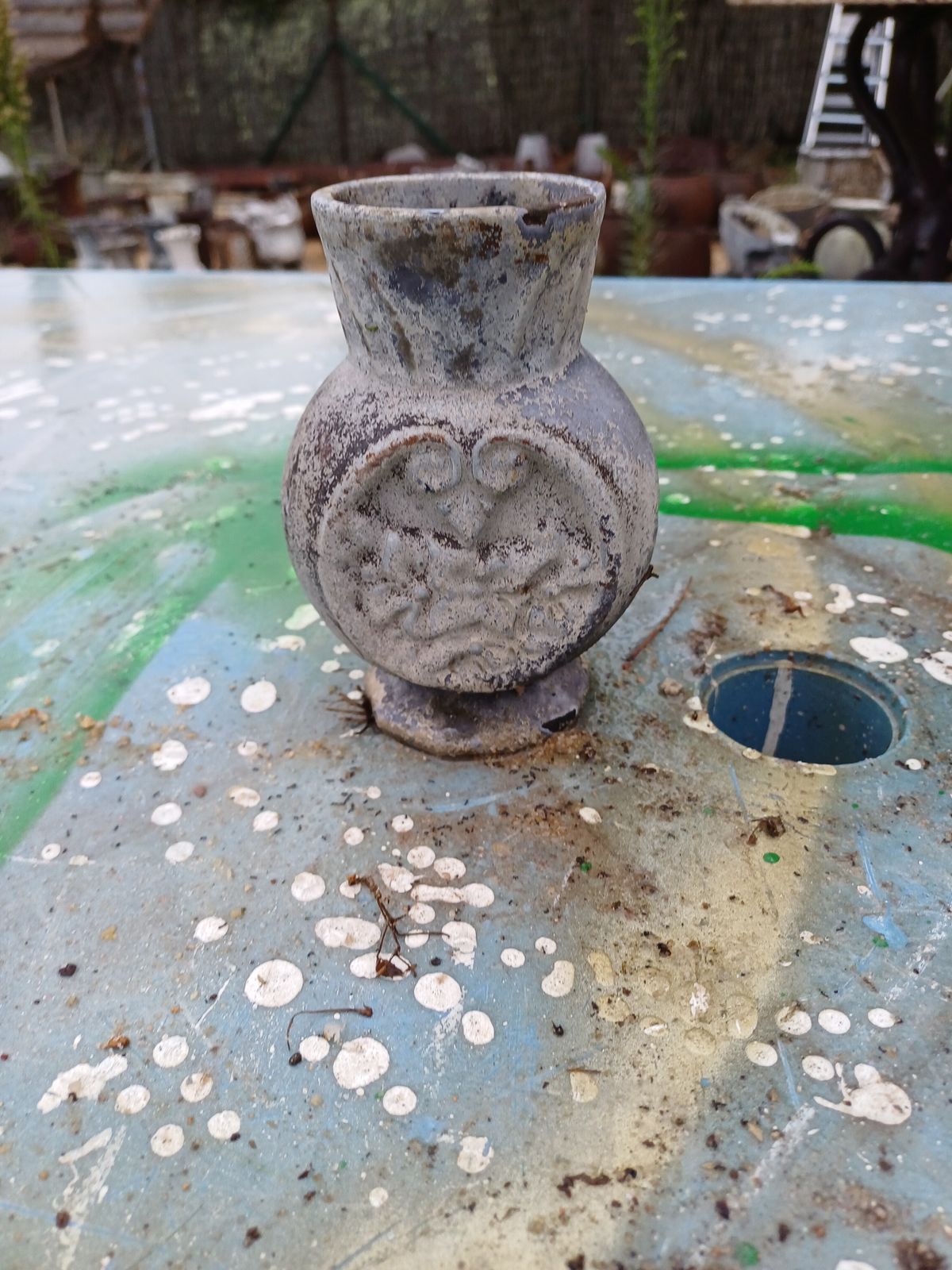 Pair Of Cast Iron Vases 1900 From Charleville Mézières photo furniture