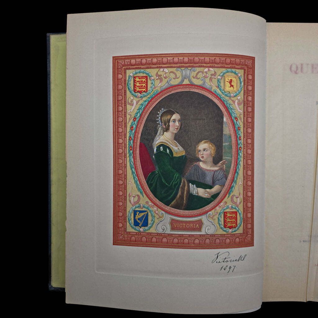 Antique Royal Book, Queen Victoria, History Reference, Hardcover, Jubilee, 1897 photo for sale