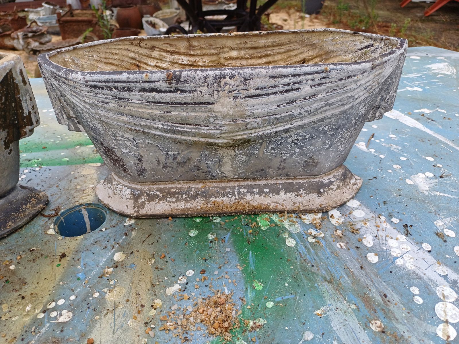 Pair Of Cast Iron Planters 1900 From Charleville Mézières photo for sale