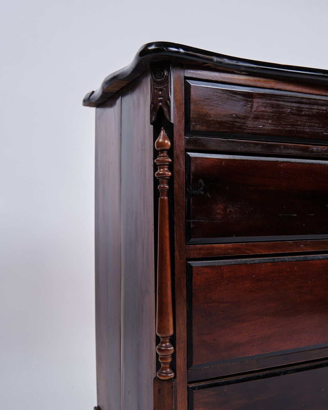 Chest Of Drawers   Mahogany   Lion Feet   Curved Top   1840s photo furniture