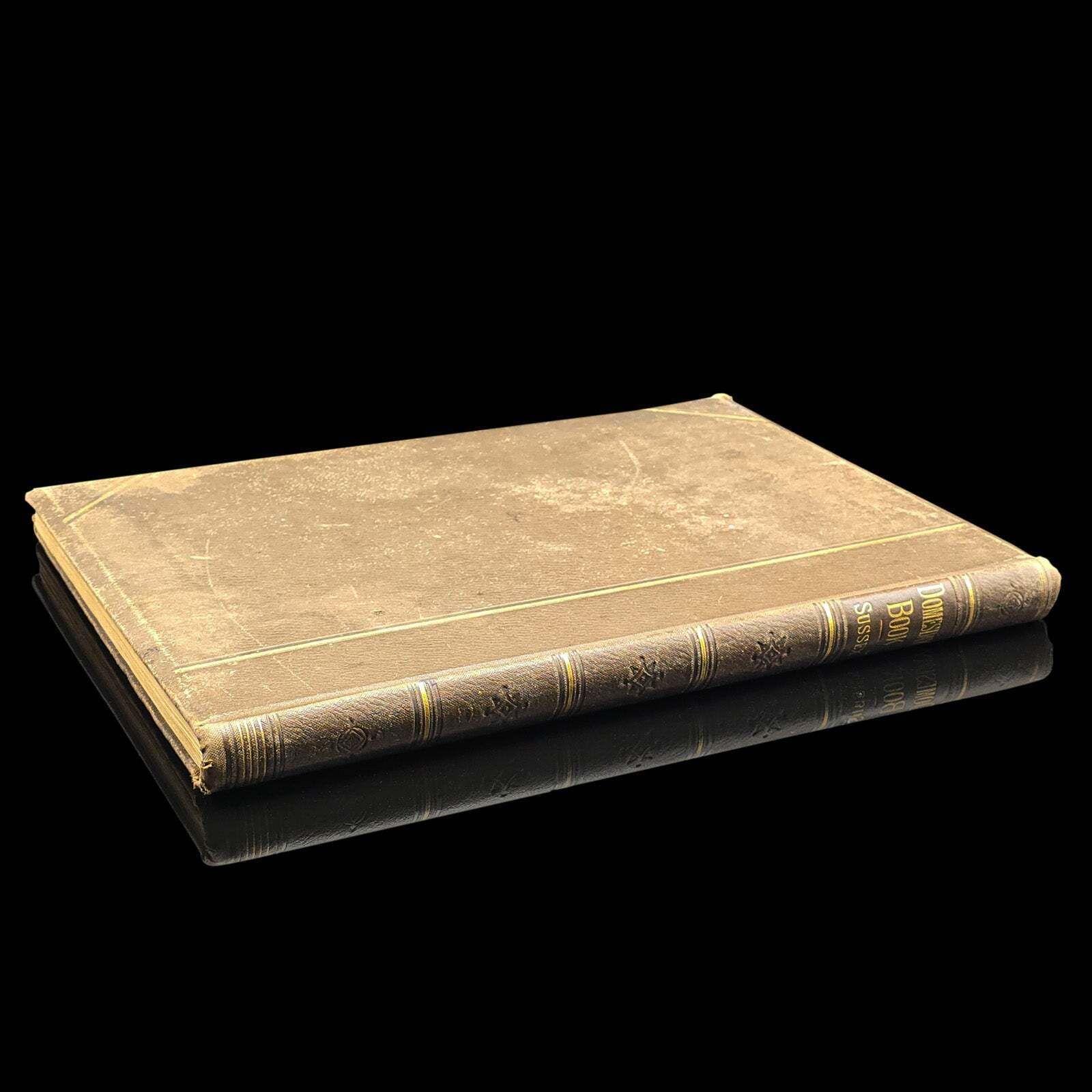 The Domesday Book, Sussex Archaeological Society, Antique Historical Reference photo furniture