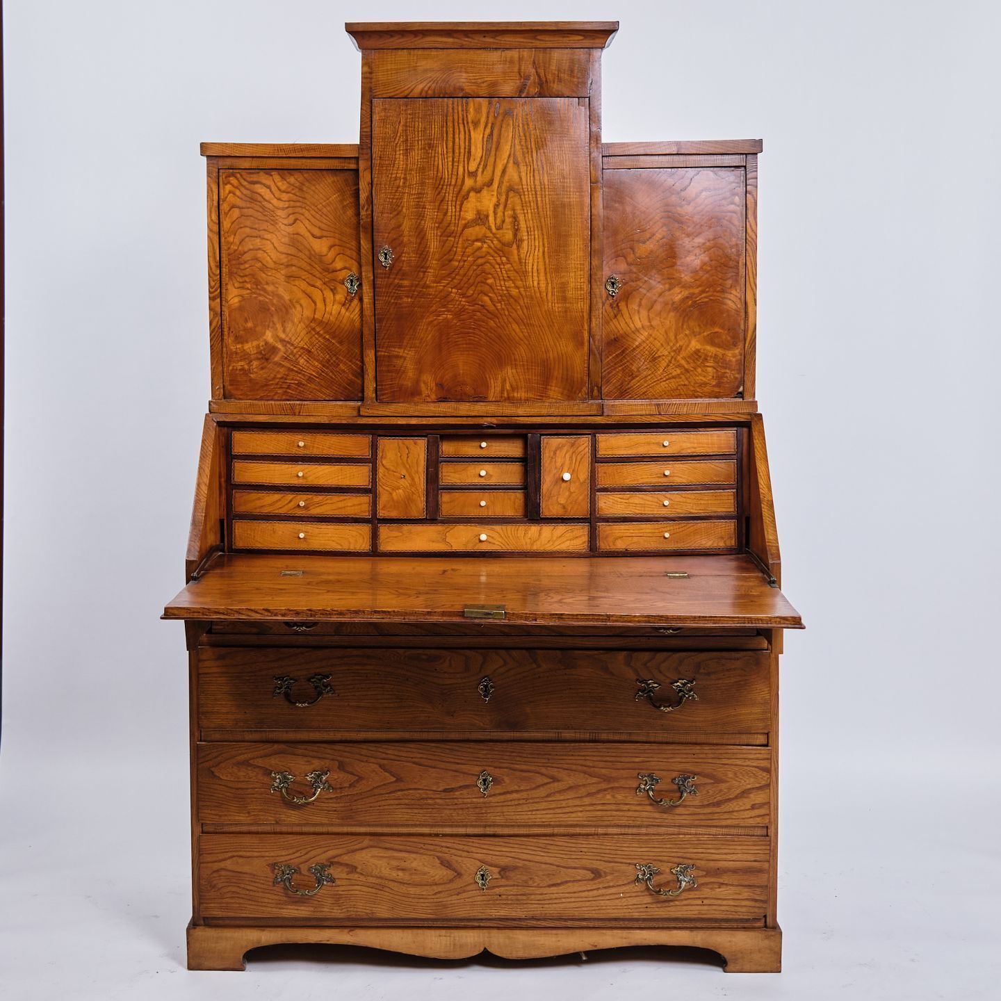 Chatol – Oak / Elm & Brass – Louis Seize Style – Circa 1840