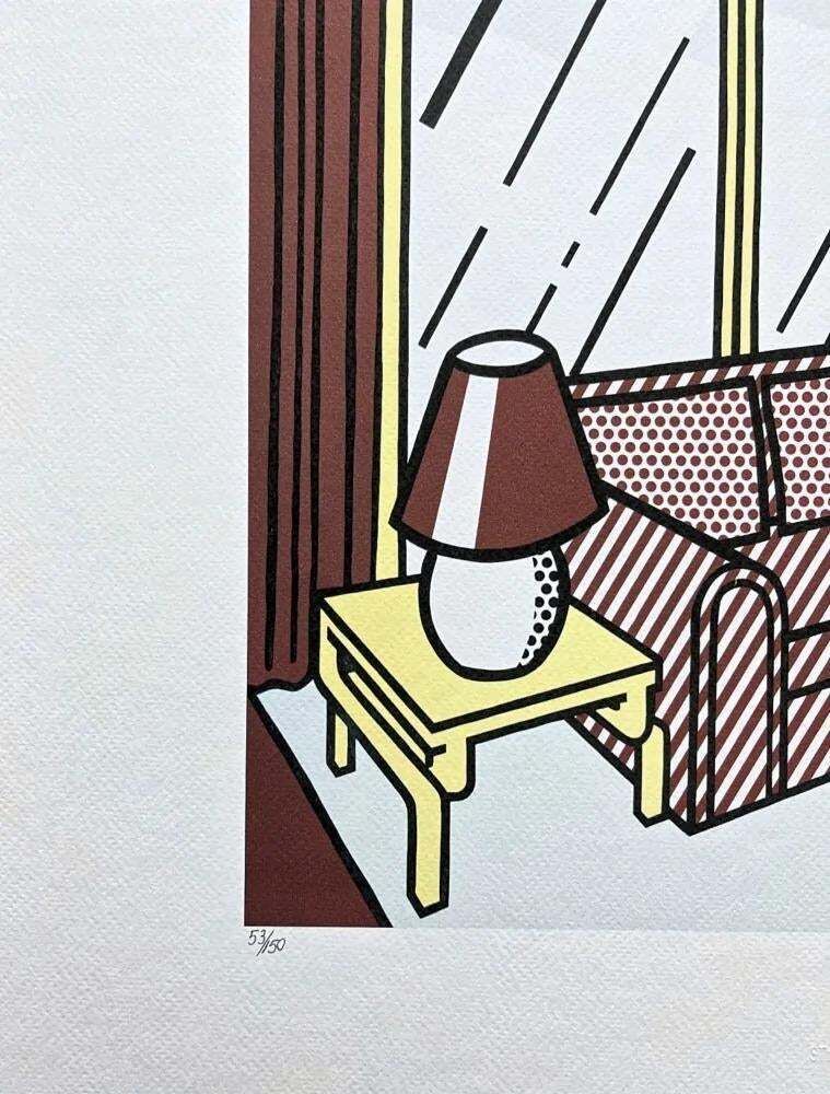 Roy Lichtenstein, "Red Lamps", 1990s, Silk Screen photo furniture