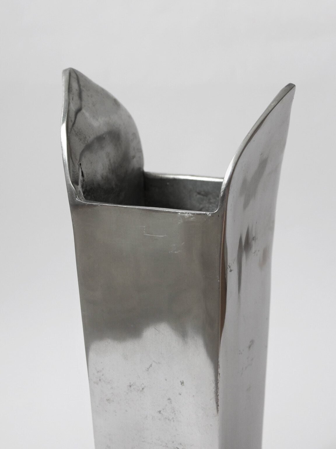 Contemporary Polished Aluminum Tall Vase photo furniture