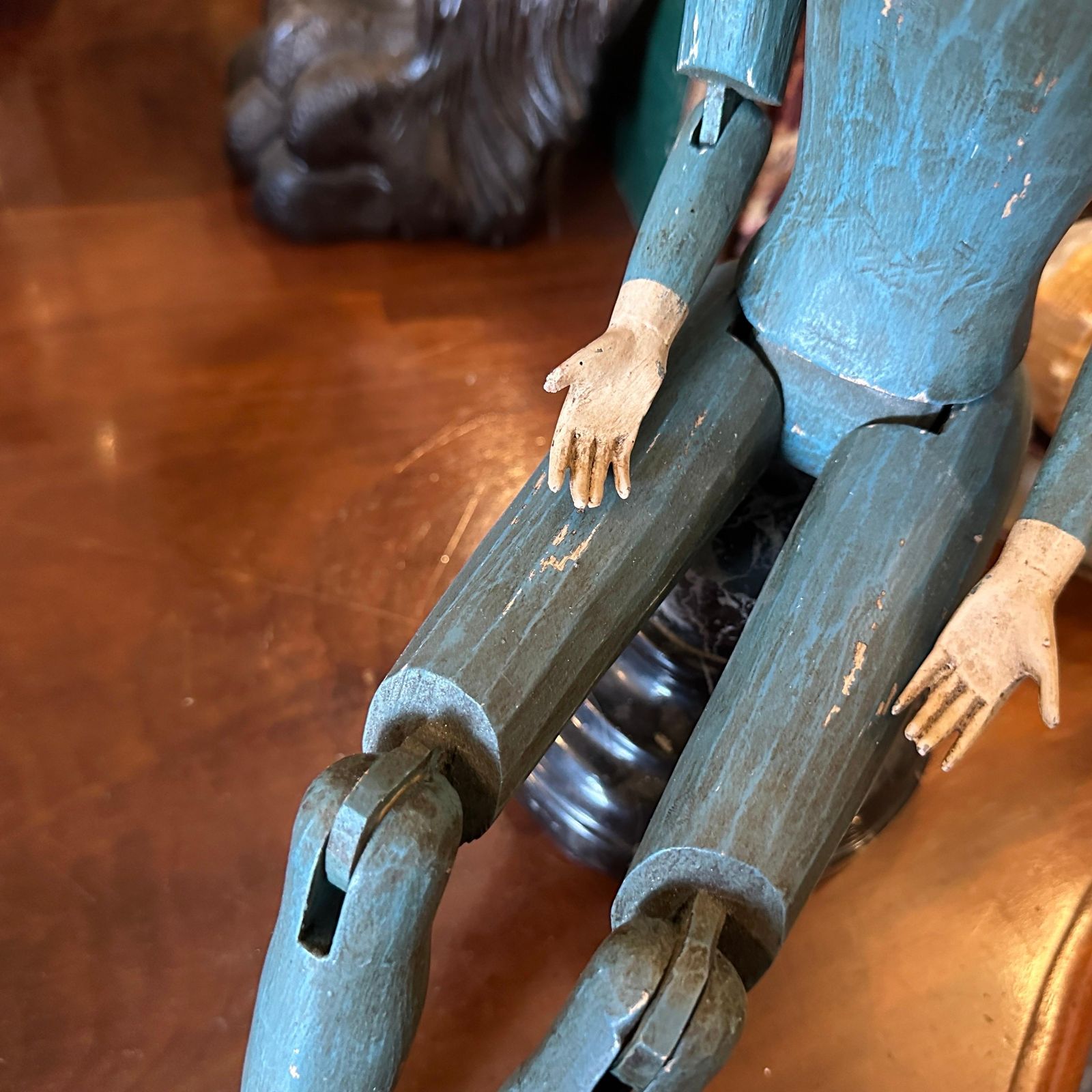 photo furniture 1950s Lacquered Wood Italian Articulated Mannequin