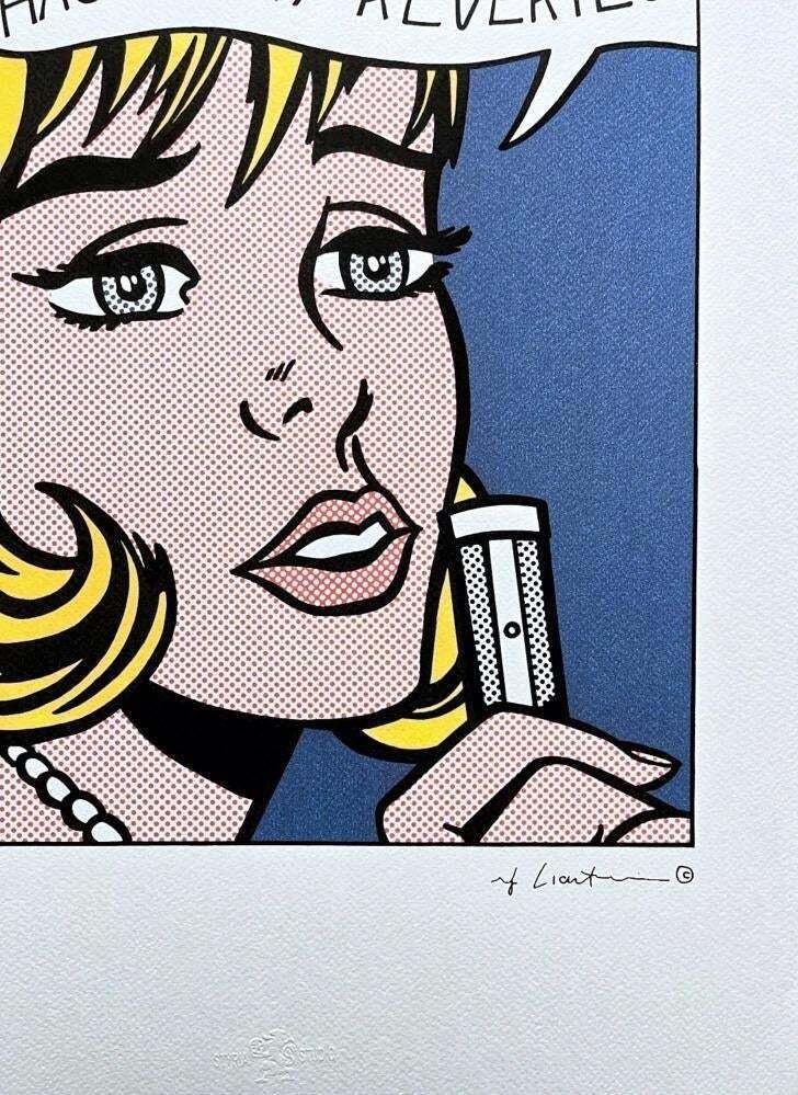 Roy Lichtenstein (1923–1997), The Melody Haunts My Reverie, 1990s. Silkscreen On Paper. photo for sale