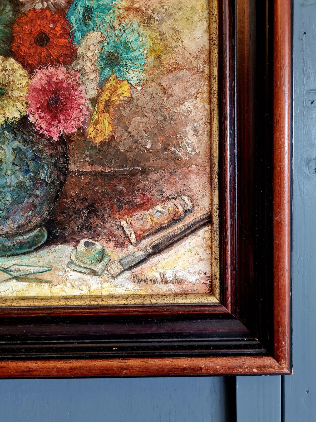 20th Century Dutch Framed Oil Painting On Board photo 225.0