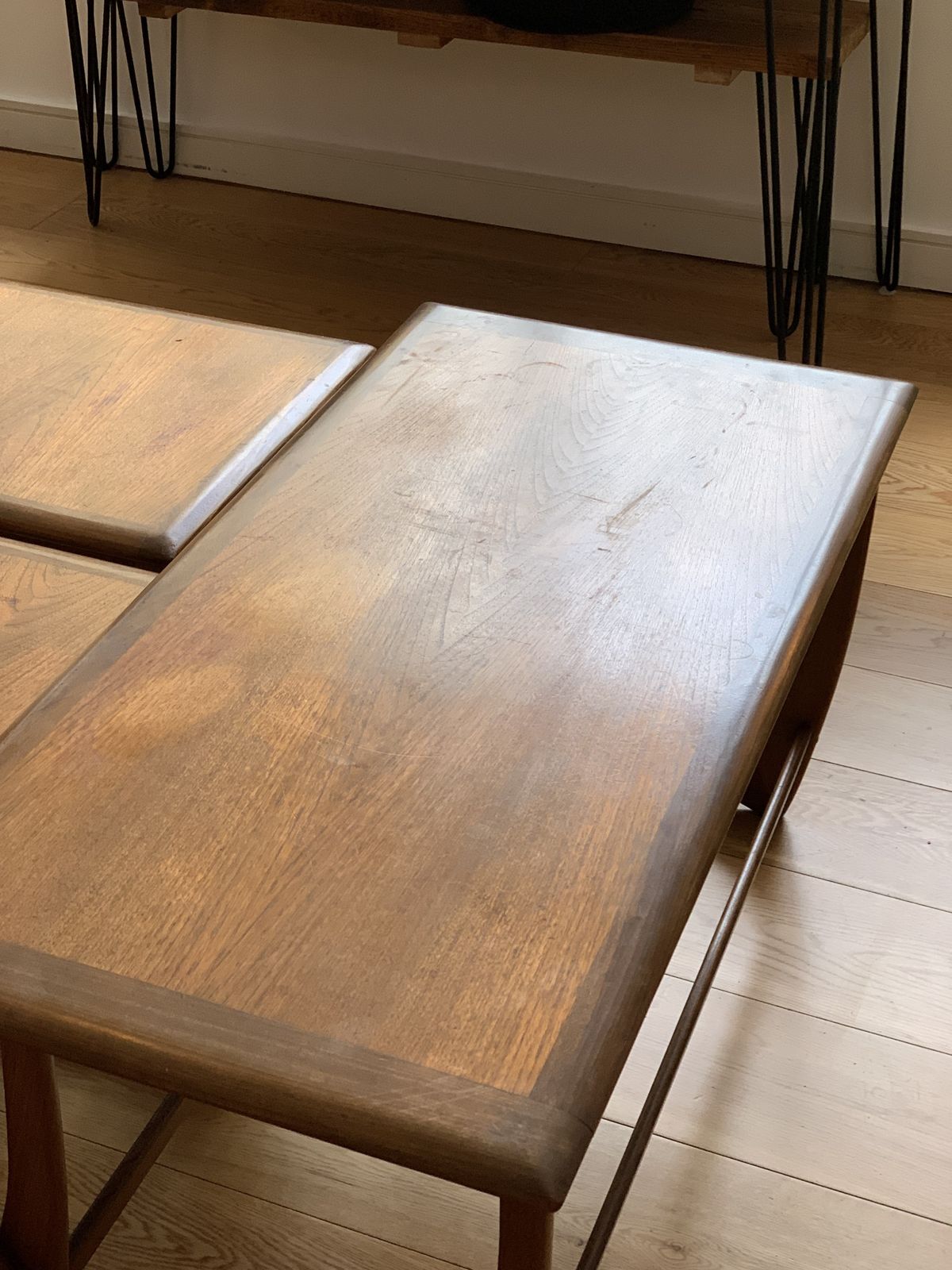 G Plan Astro Long Nest Of Three Teak Coffee Tables, 1960s photo furniture