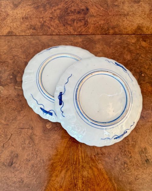 Lovely Quality Pair Of Antique Japanese Imari Plates photo furniture