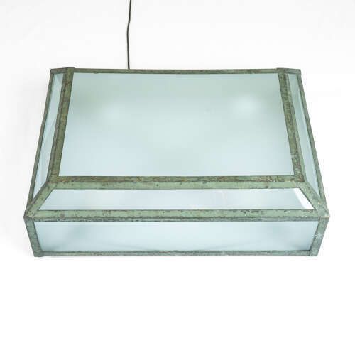 Art Deco English Copper Ceiling Light