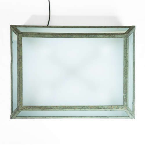 Art Deco English Copper Ceiling Light photo for sale