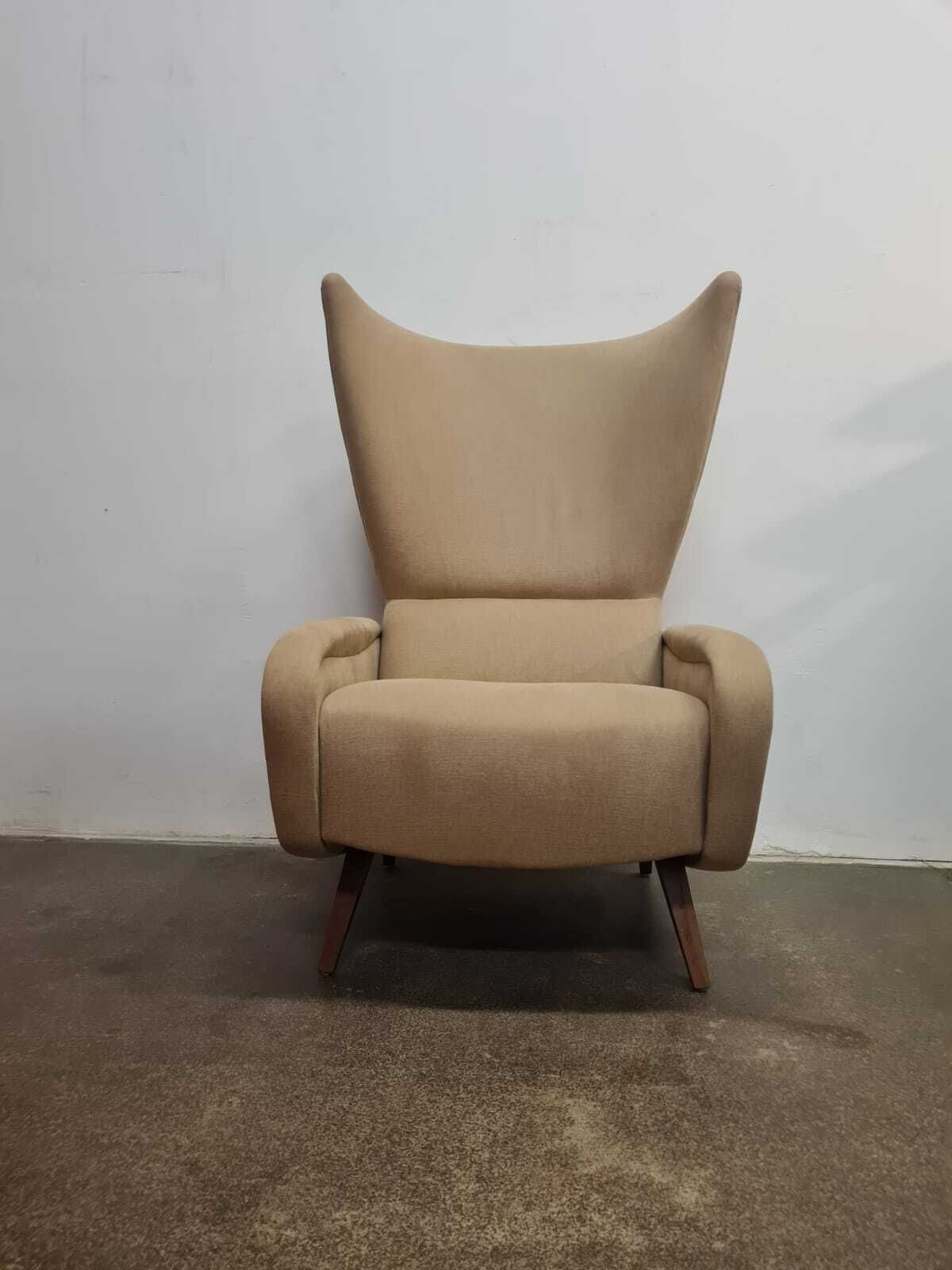 Mid Century Modern Ear Chair, Czechoslovakia, 1960s photo furniture