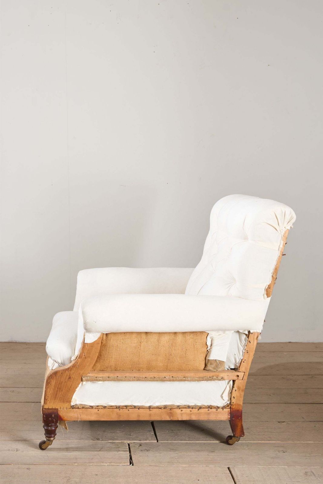 Large Proportioned 19th Century Buttoned Back Armchair By Hamptons And Sons photo Furniture