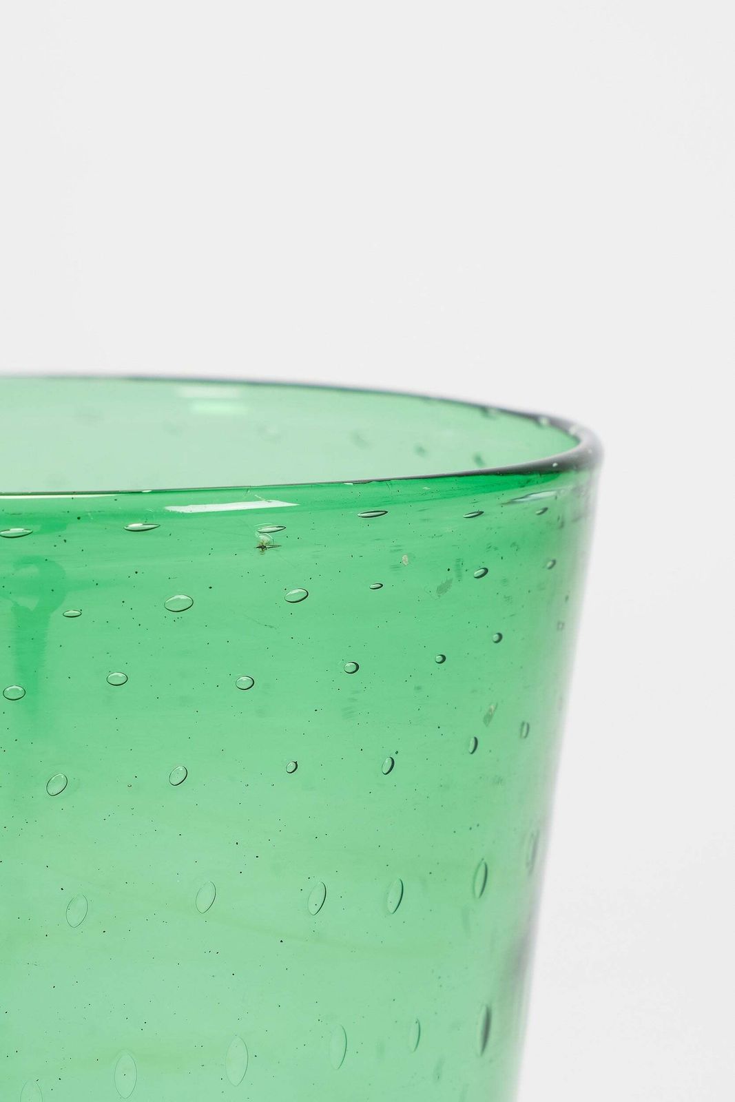 Vetro Verde D'empoli, Big Vase, Italy, 50s photo vintage