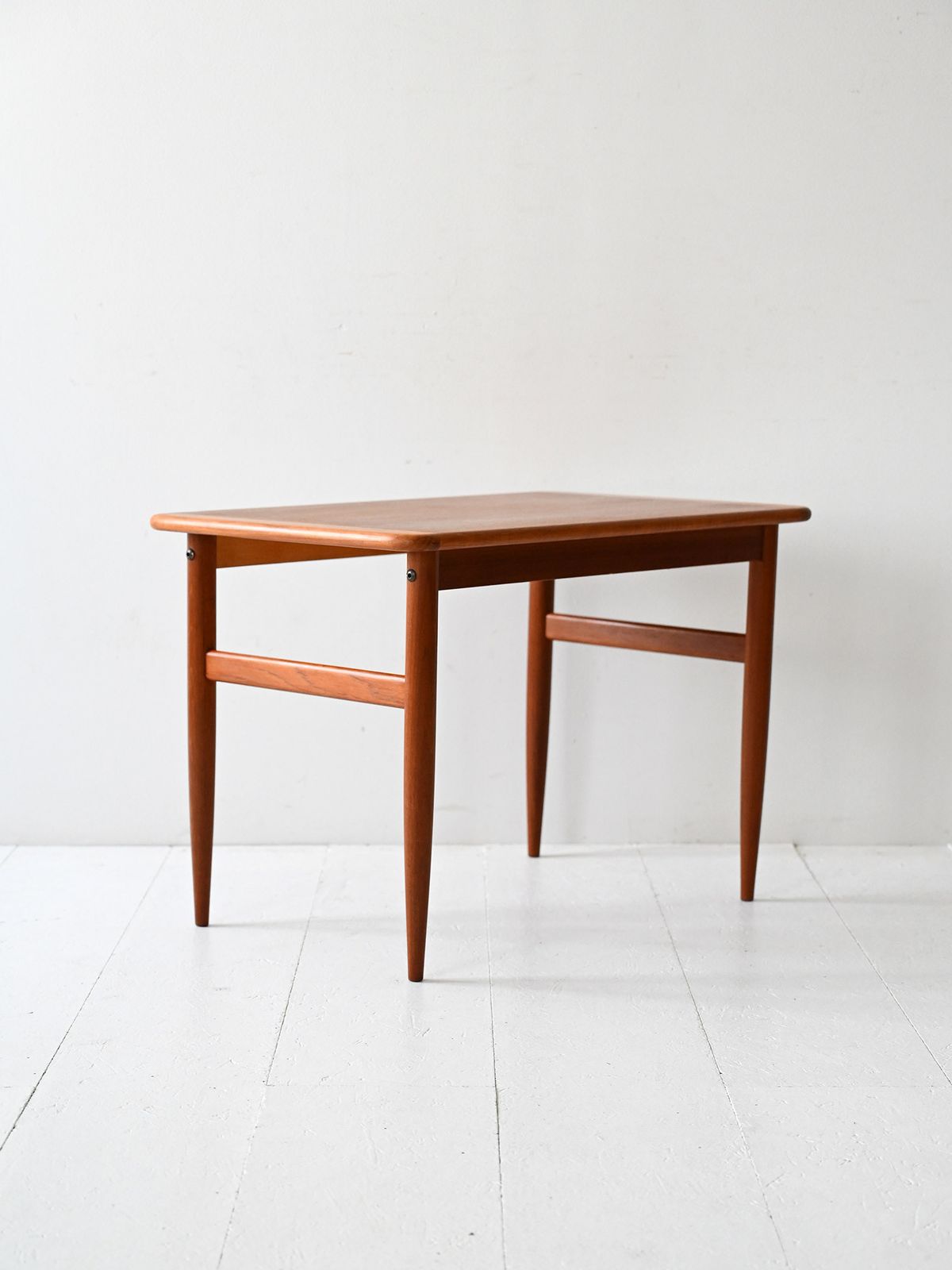 Scandinavian Teak Coffee Table With Turned Legs photo for sale