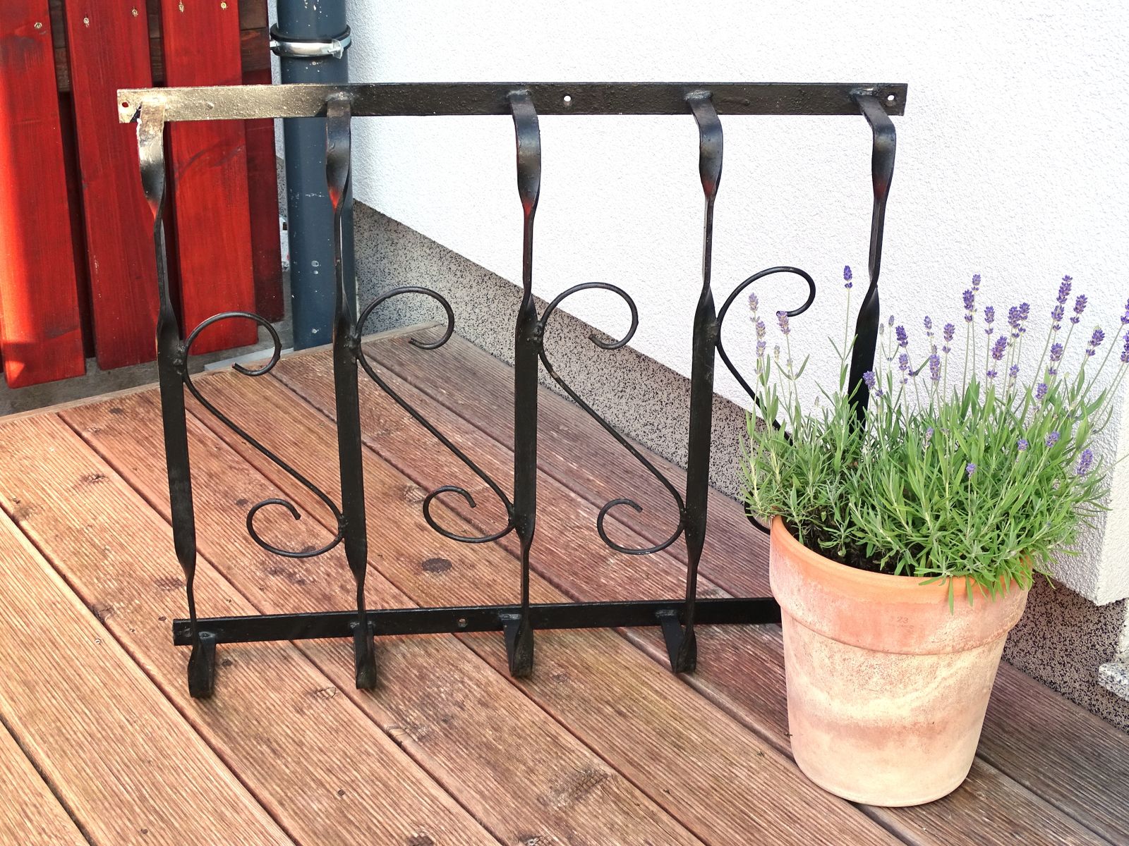 Wrought Iron Window Grill: Brocante Garden Decor, Architectural Salvage photo vintage