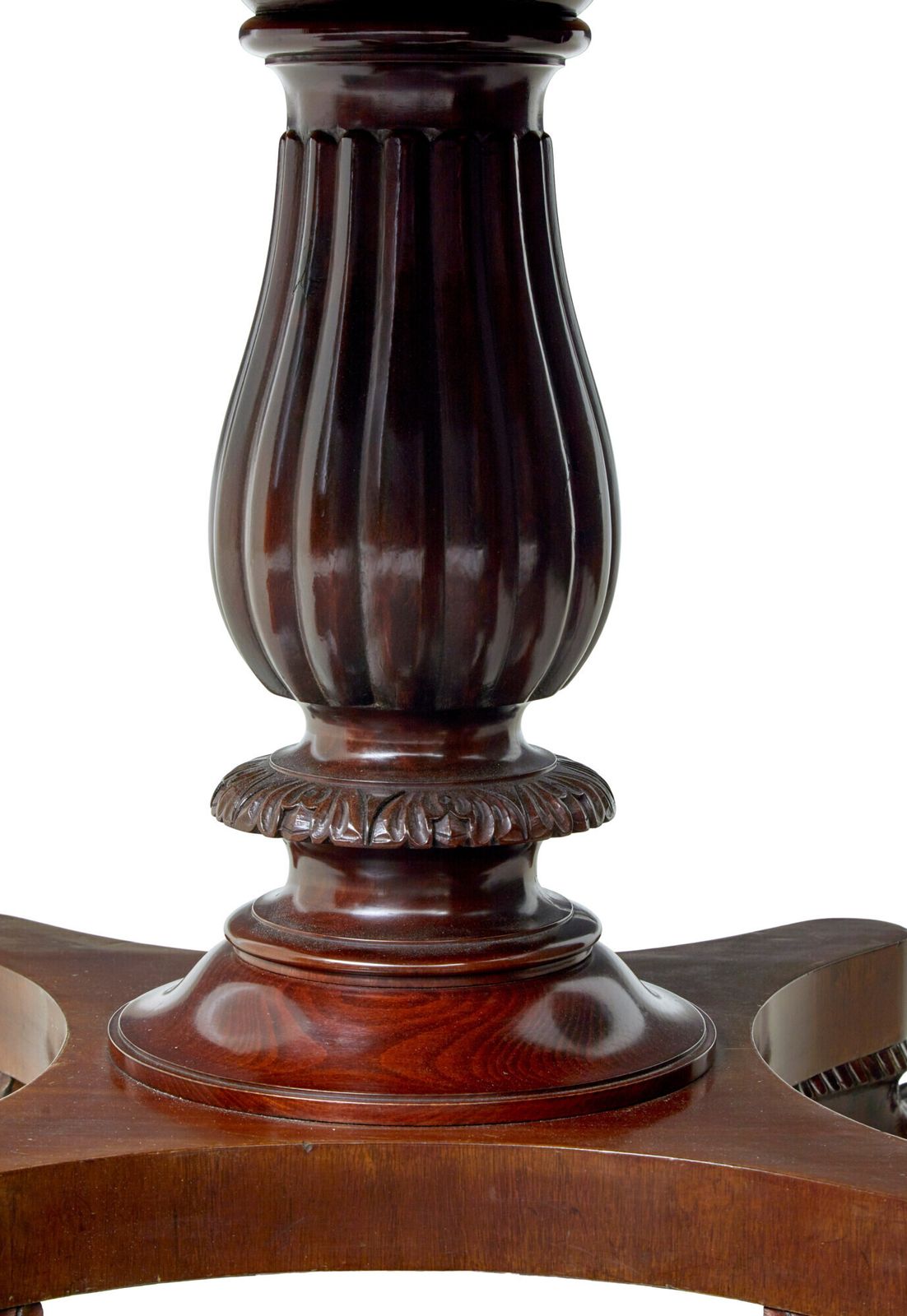Carved 19th Century Oval Center Table photo furniture