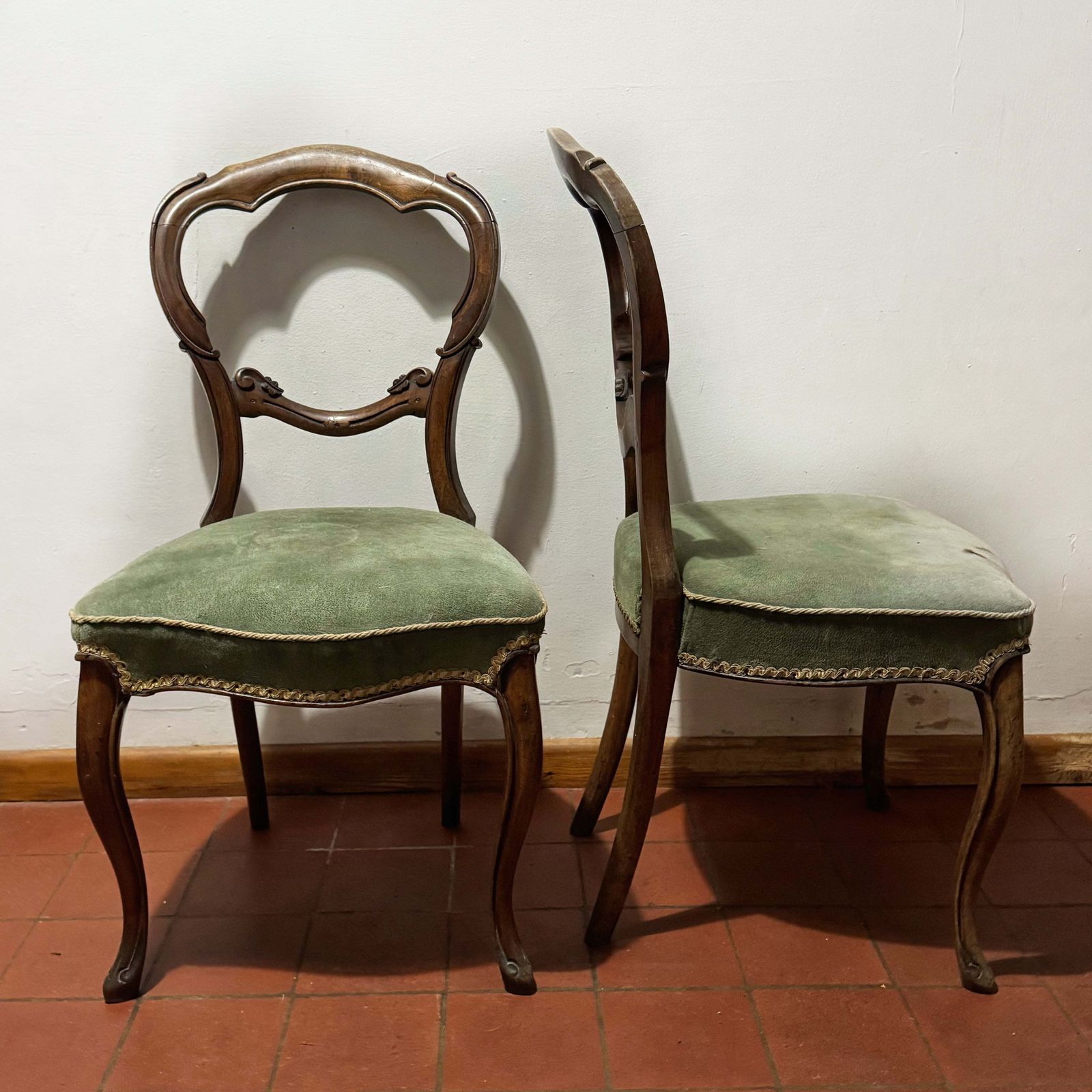 Pair Of Victorian Balloon Back Chairs – Ready For Custom Commission