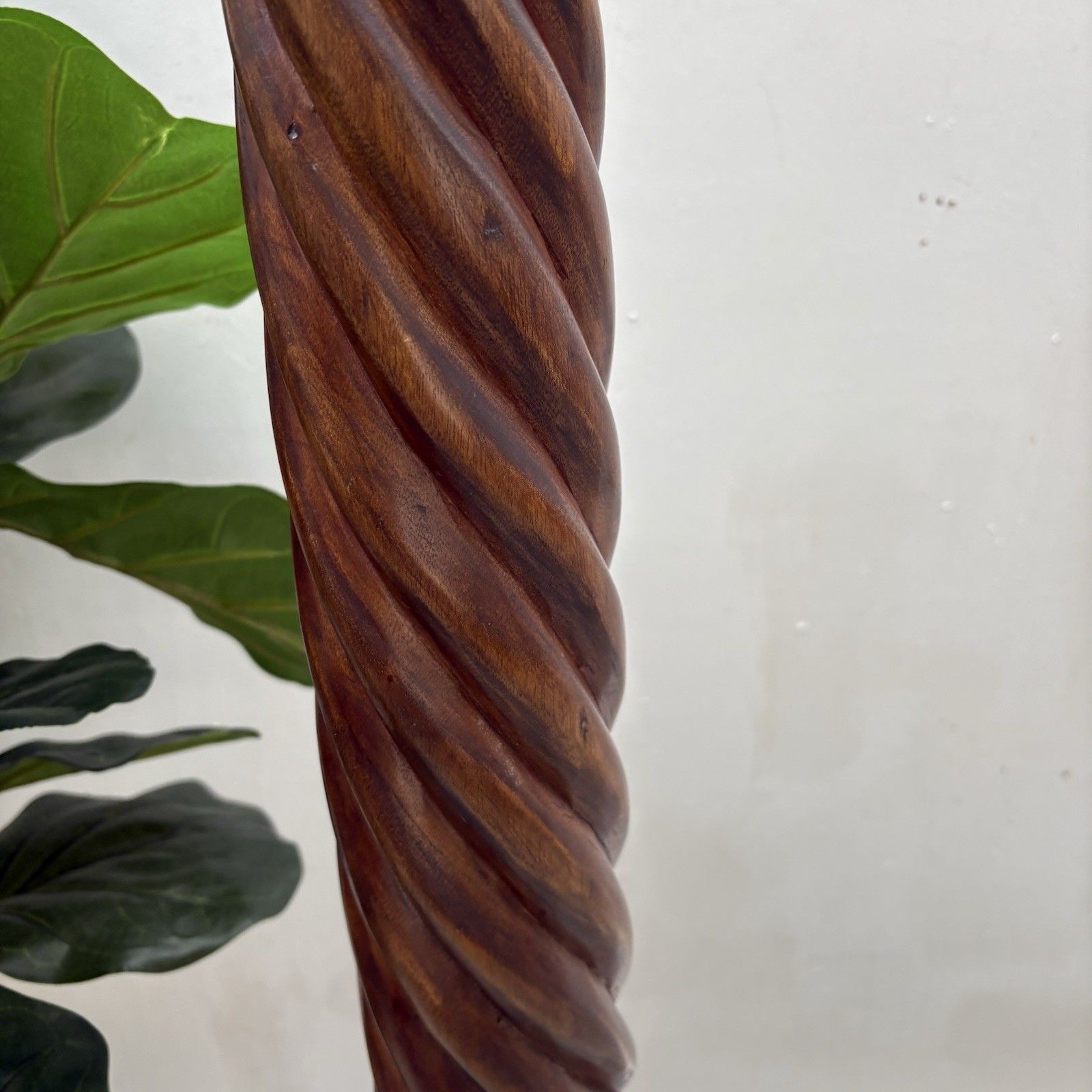 Antique 19th Century Carved Mahogany Torchere/ Plant Stand photo 375.0