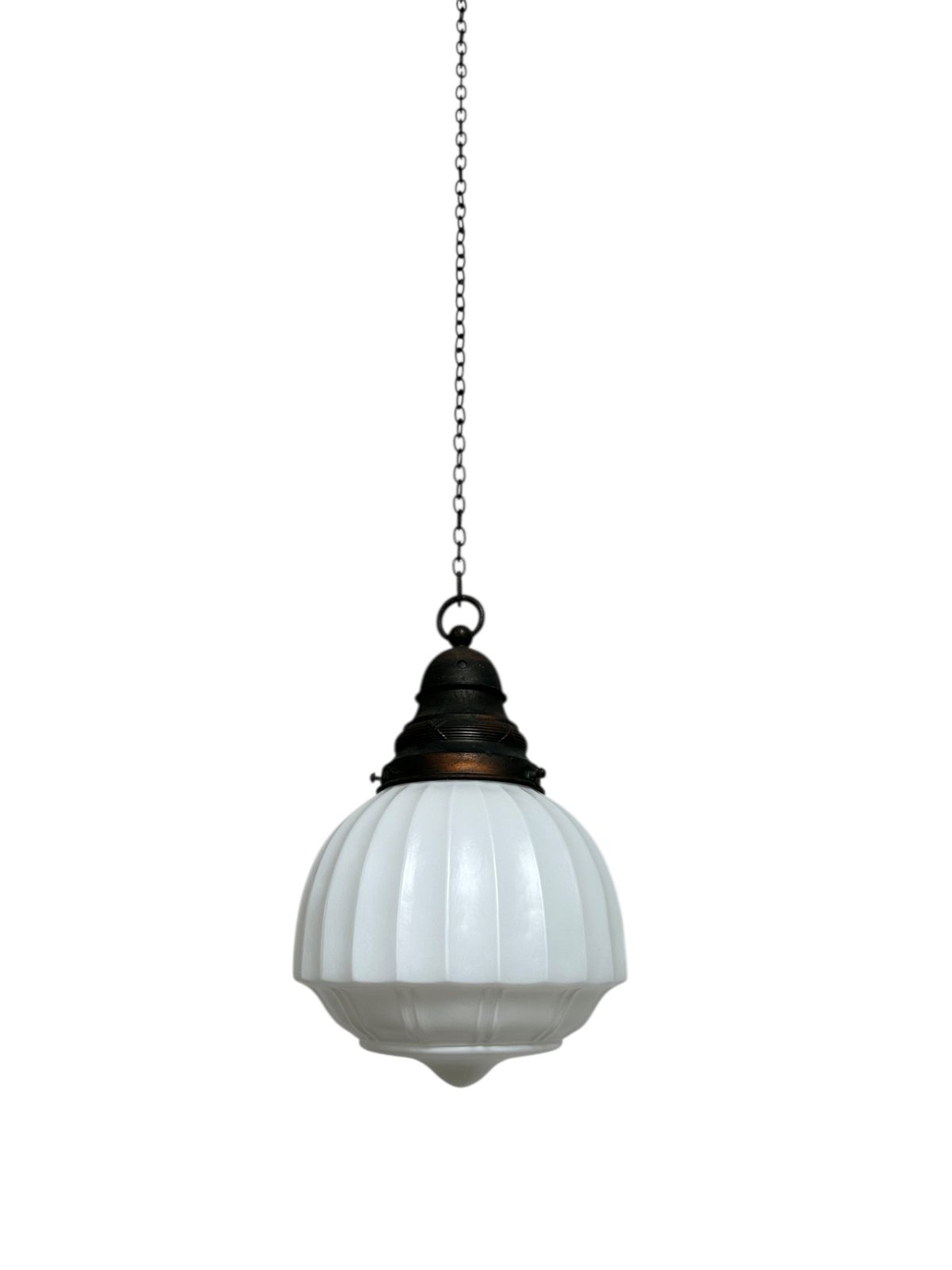 Set Run Antique Church Satin Opaline Milk Glass Ceiling Pendant Light Lamp photo furniture