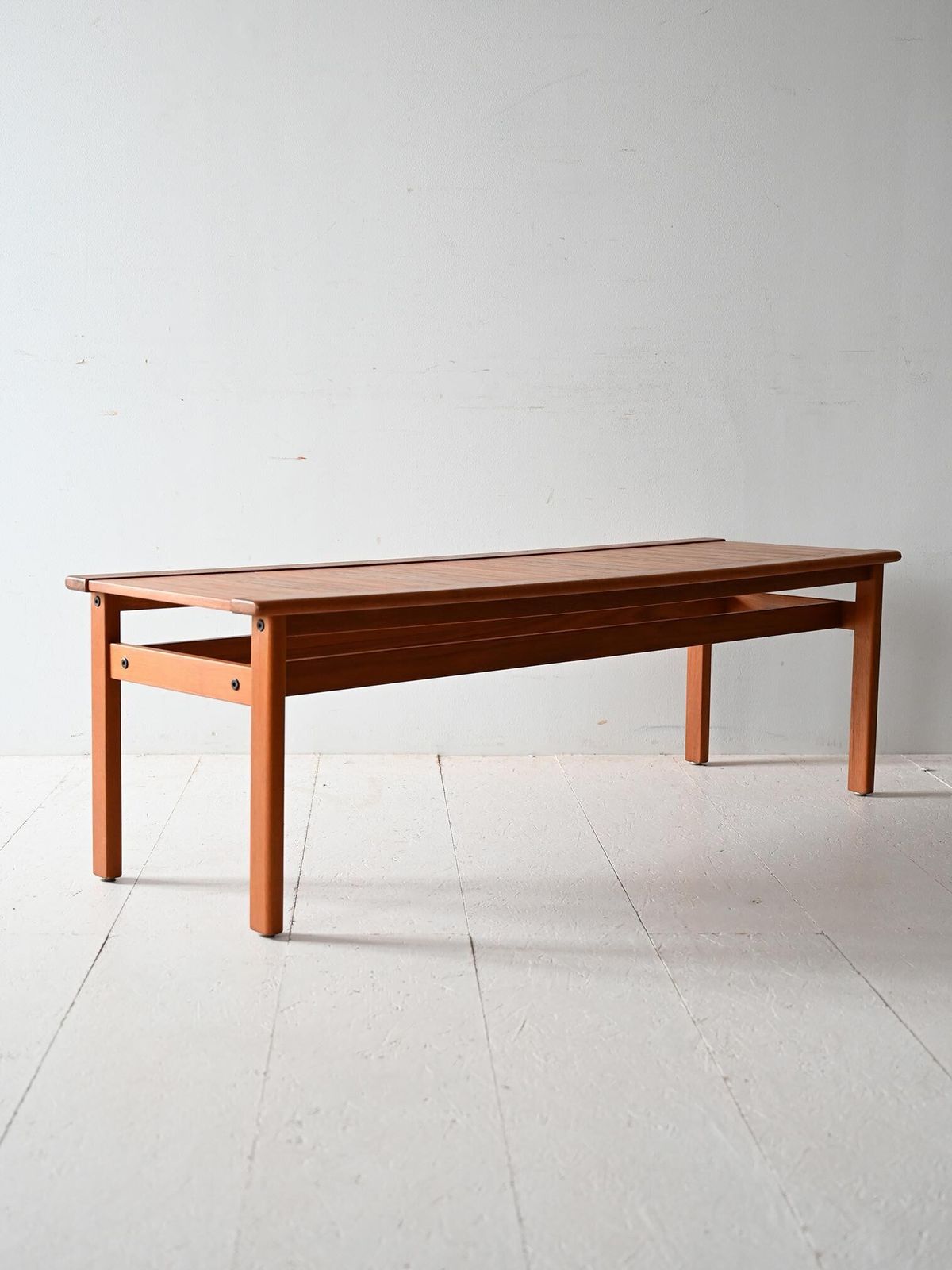 Scandinavian Teak Bench From The 1960s photo for sale