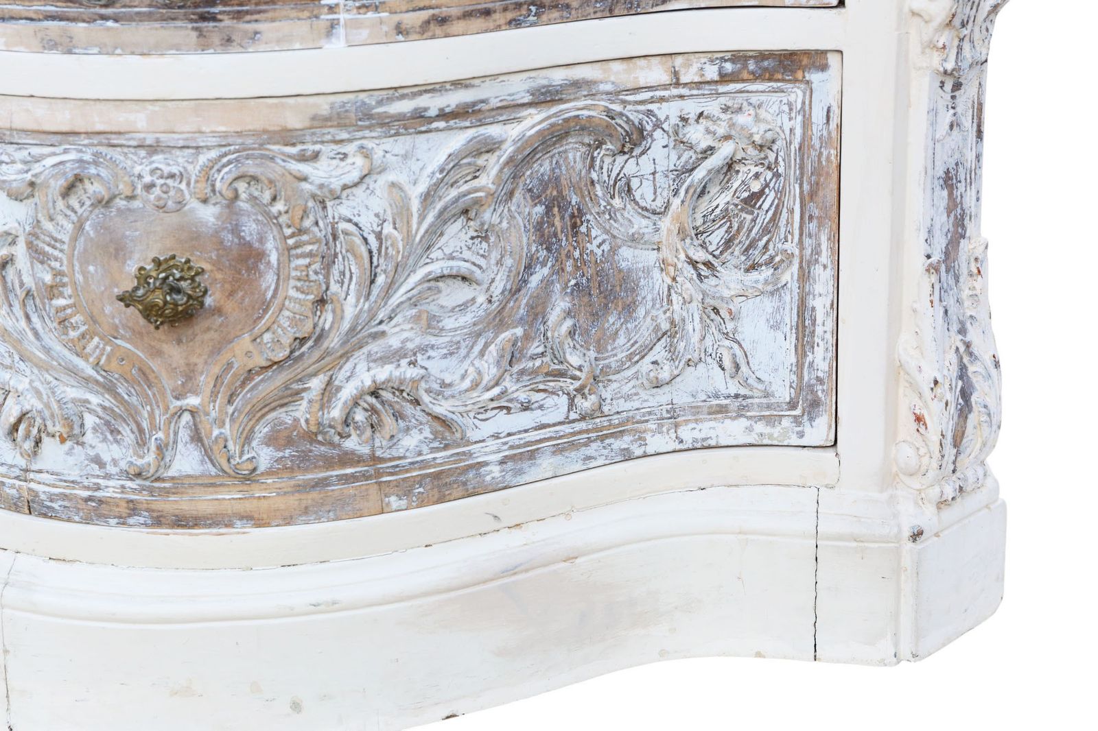 Antique Italian Painted Carved Serpentine Chest Of Drawers C.1920 – Quality Furniture photo buy