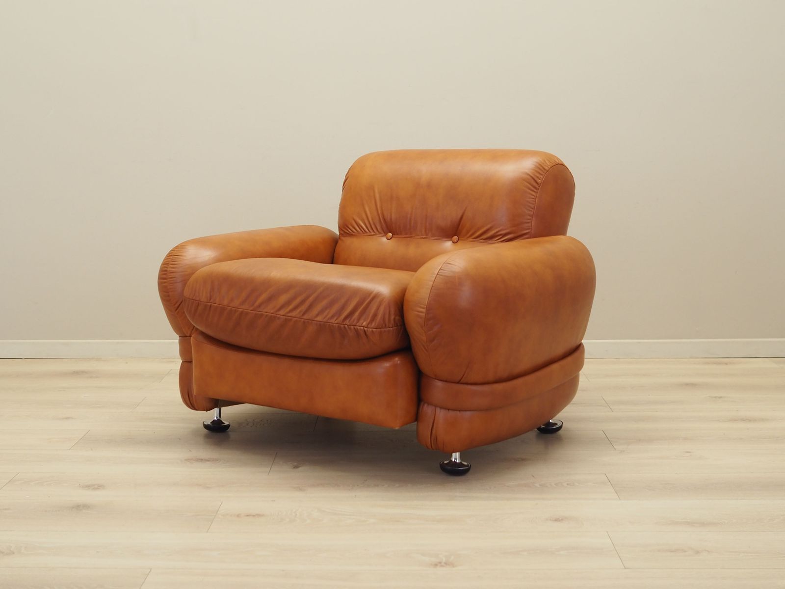 Leren Fauteuil, Italiaans Design, Ca. Jaren 1970, Productie: Italië photo furniture