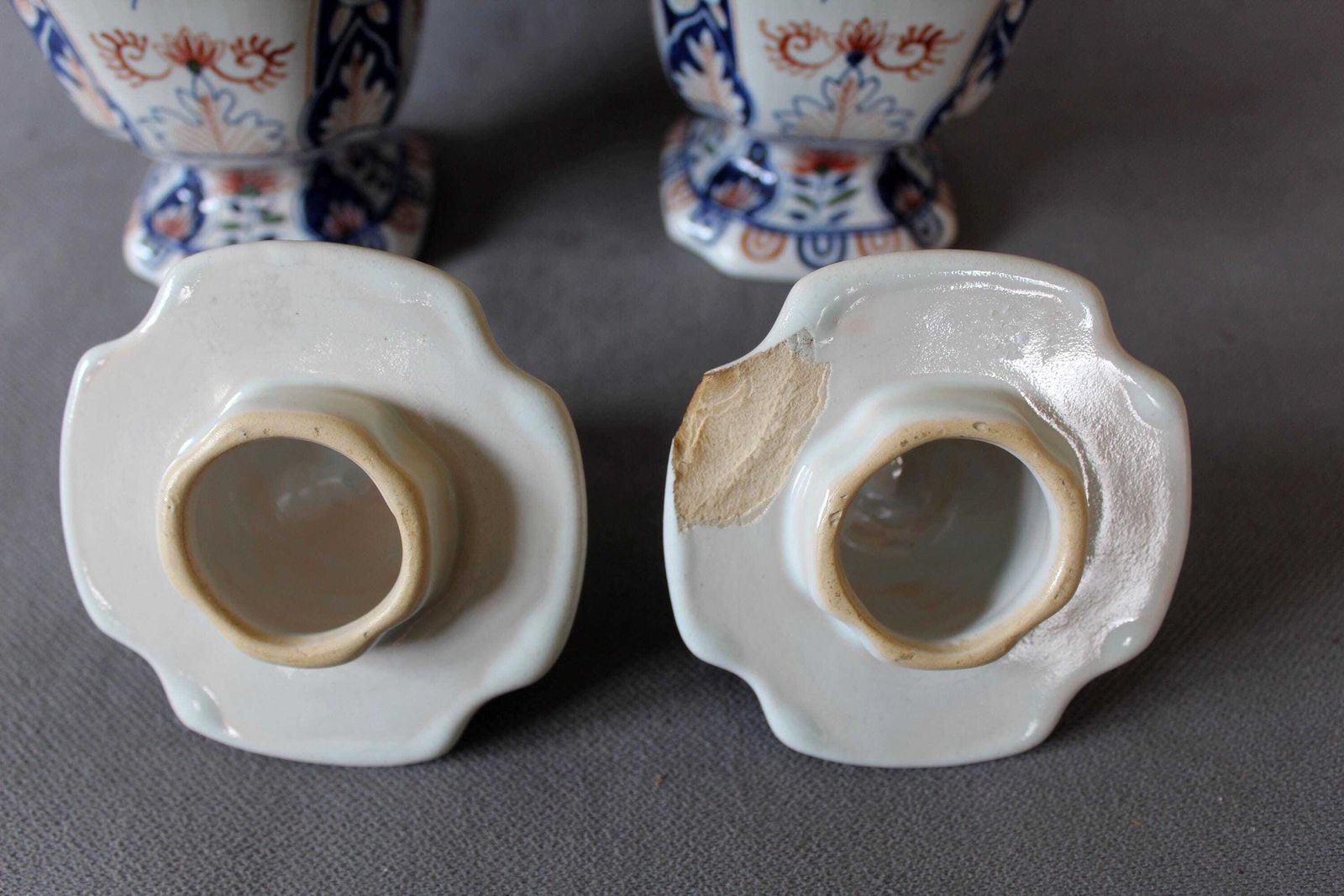 photo furniture Set Of 2 Antique Belgium Boch Freres Bfk Ceramic Ginger Jar, Lidded Pedestal Jar, 19th Century Chambre Des Peintres Studio, Imari Design