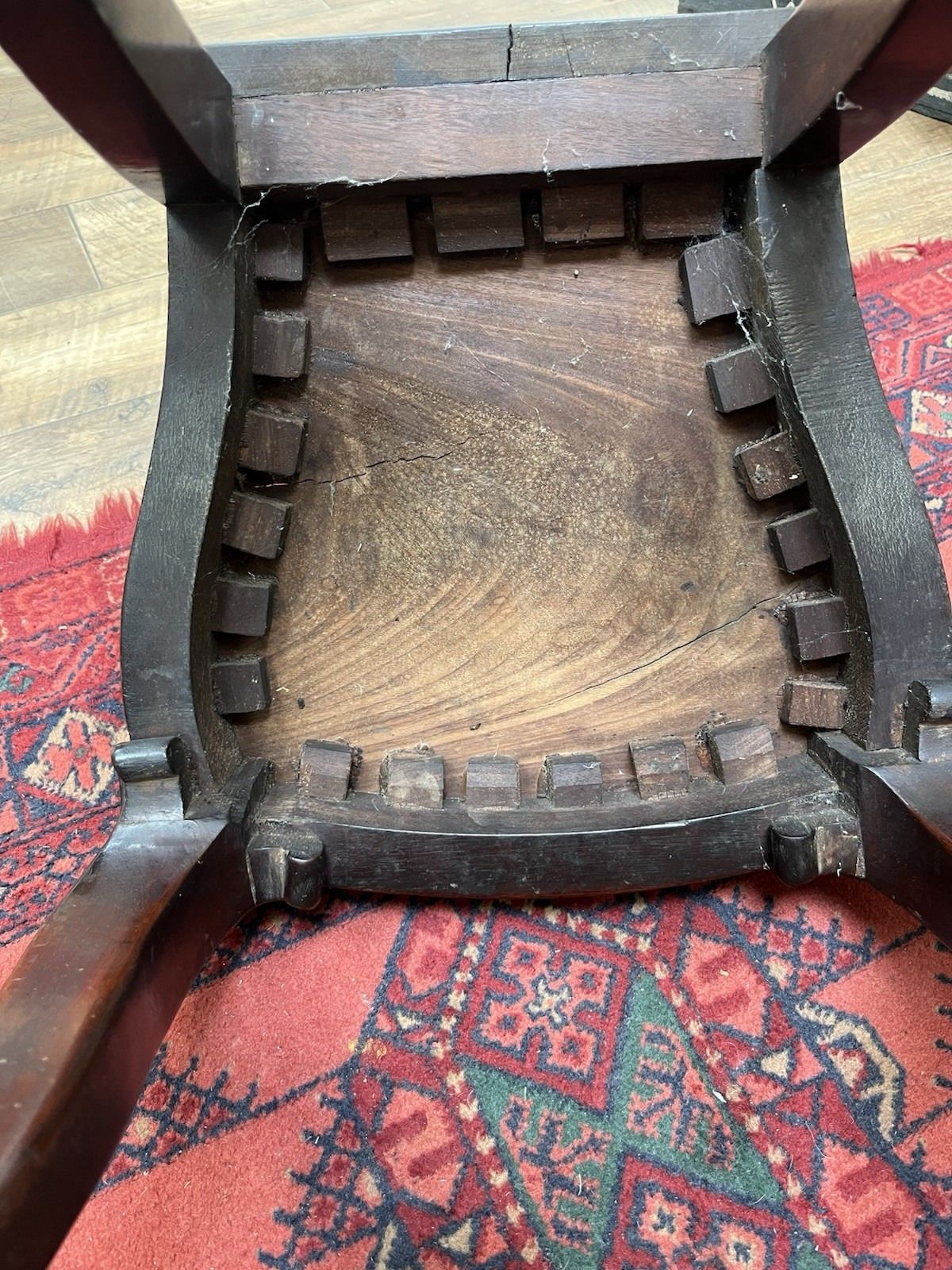 Stunning Pair Of 19th Century Victorian Antique Carved Mahogany Hall Chairs photo vintage