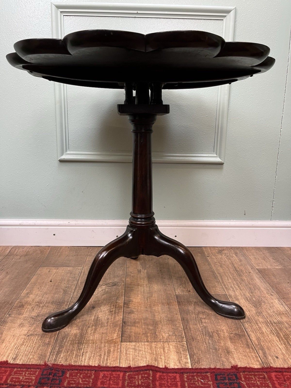 photo buy Superior Quality Antique George II Mahogany Pie Crust Tripod Table, Georgian