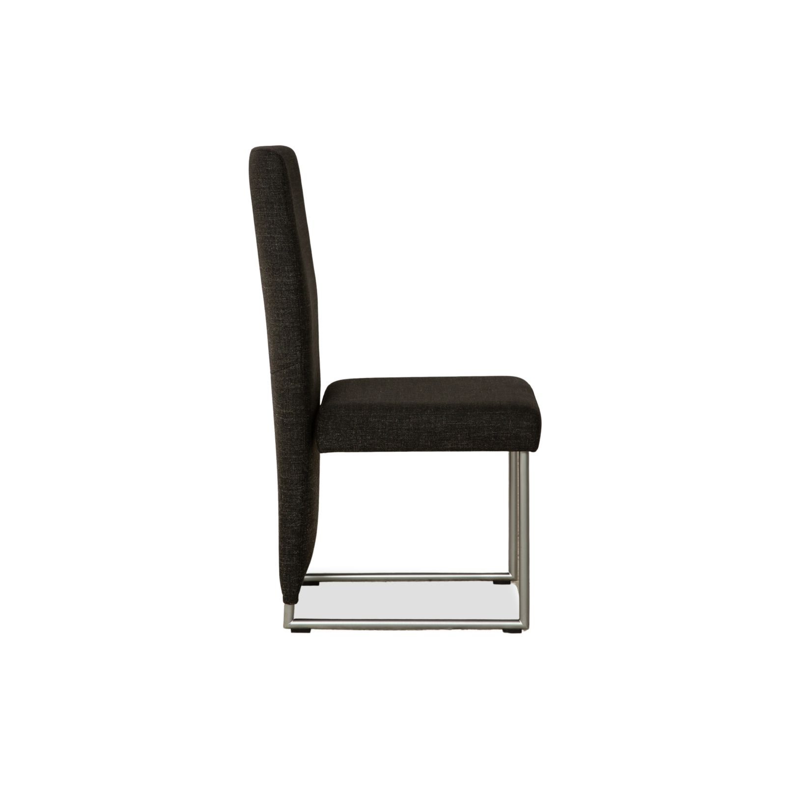 Lot de 6 chaises Rolf Benz 7400 en tissu anthracite et gris foncé pour salle à manger photo vintage