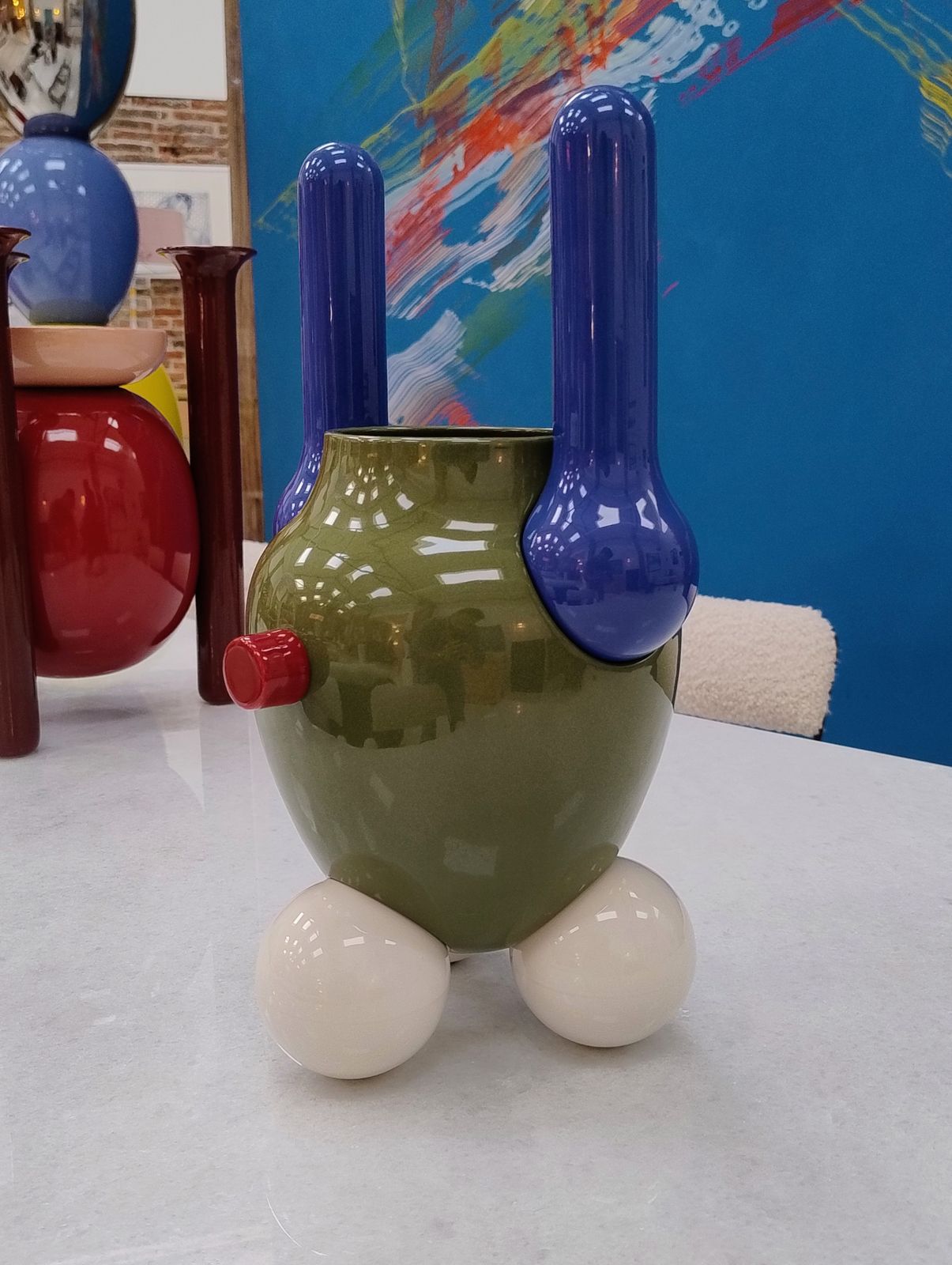 Contemporary Vase Made Of Ceramic Designed By Jaime Hayón photo vintage
