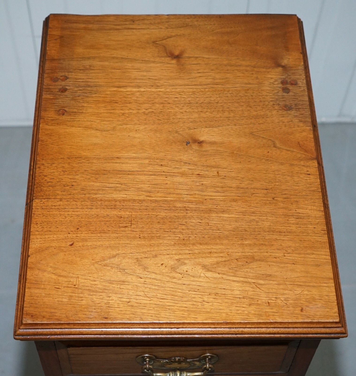 Furniture Pair Of Tall Victorian Walnut Chest Of Drawers. Lamp Wine Occasional End Tables photo