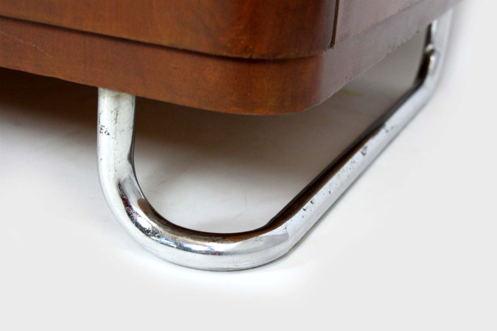 Bauhaus Chromed And Tubular Steel Wardrobe From Hynek Gottwald, 1940s photo furniture