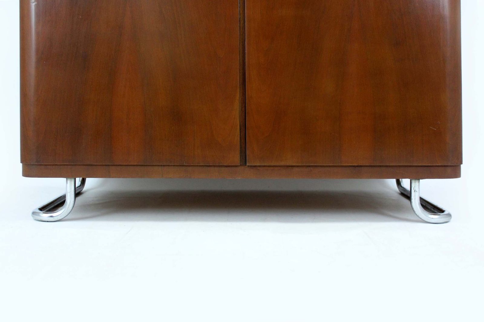 photo for sale Bauhaus Chromed And Tubular Steel Wardrobe From Hynek Gottwald, 1940s