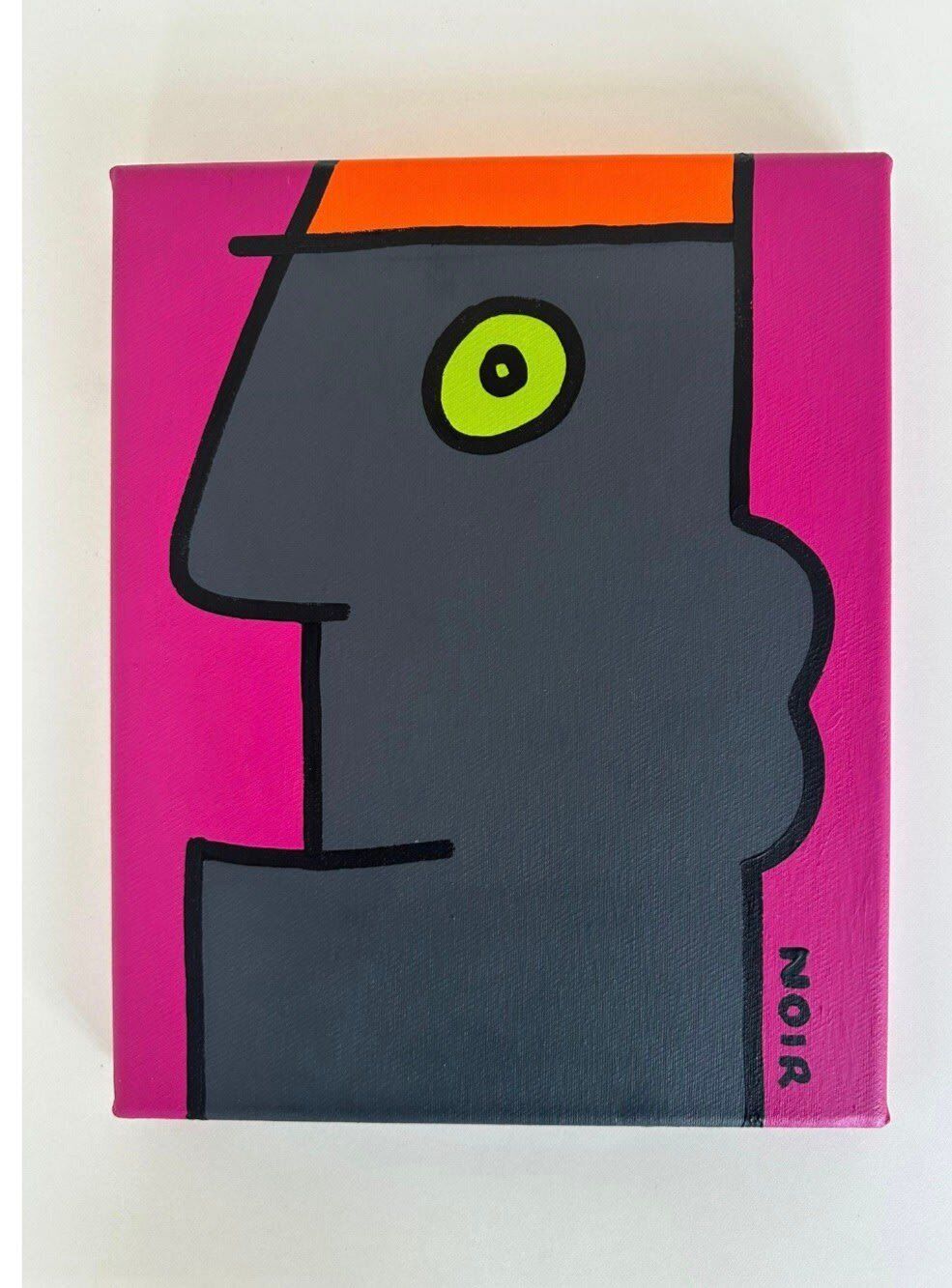 Thierry Noir, I Remain Calm, 2020, Signed, Acrylic On Canvas, 30 X 24 Cm   Thierry Noir I Remain Calm, 2020