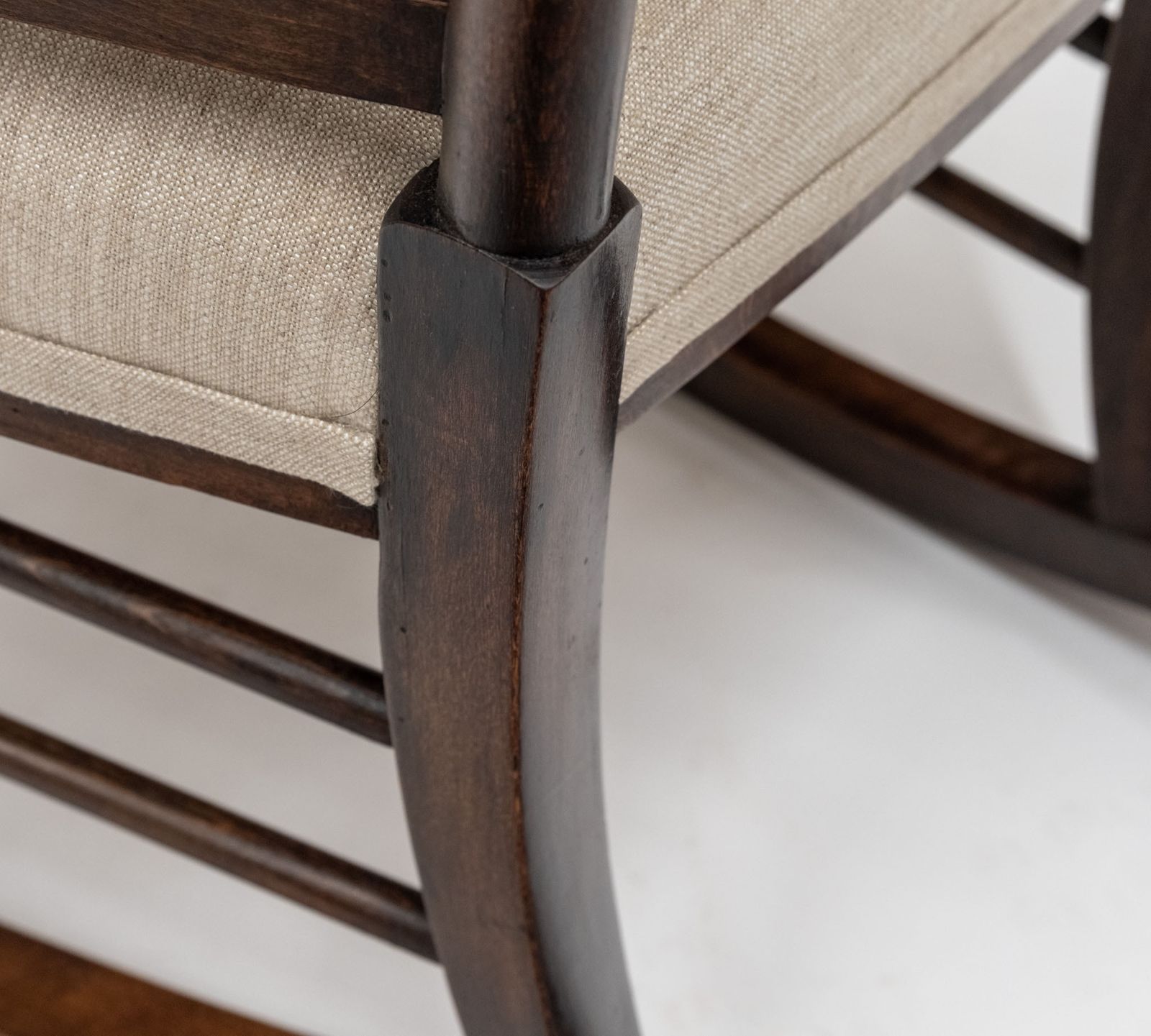 Arts & Crafts Rocking Chair Attr William Birch For Liberty & Co photo vintage