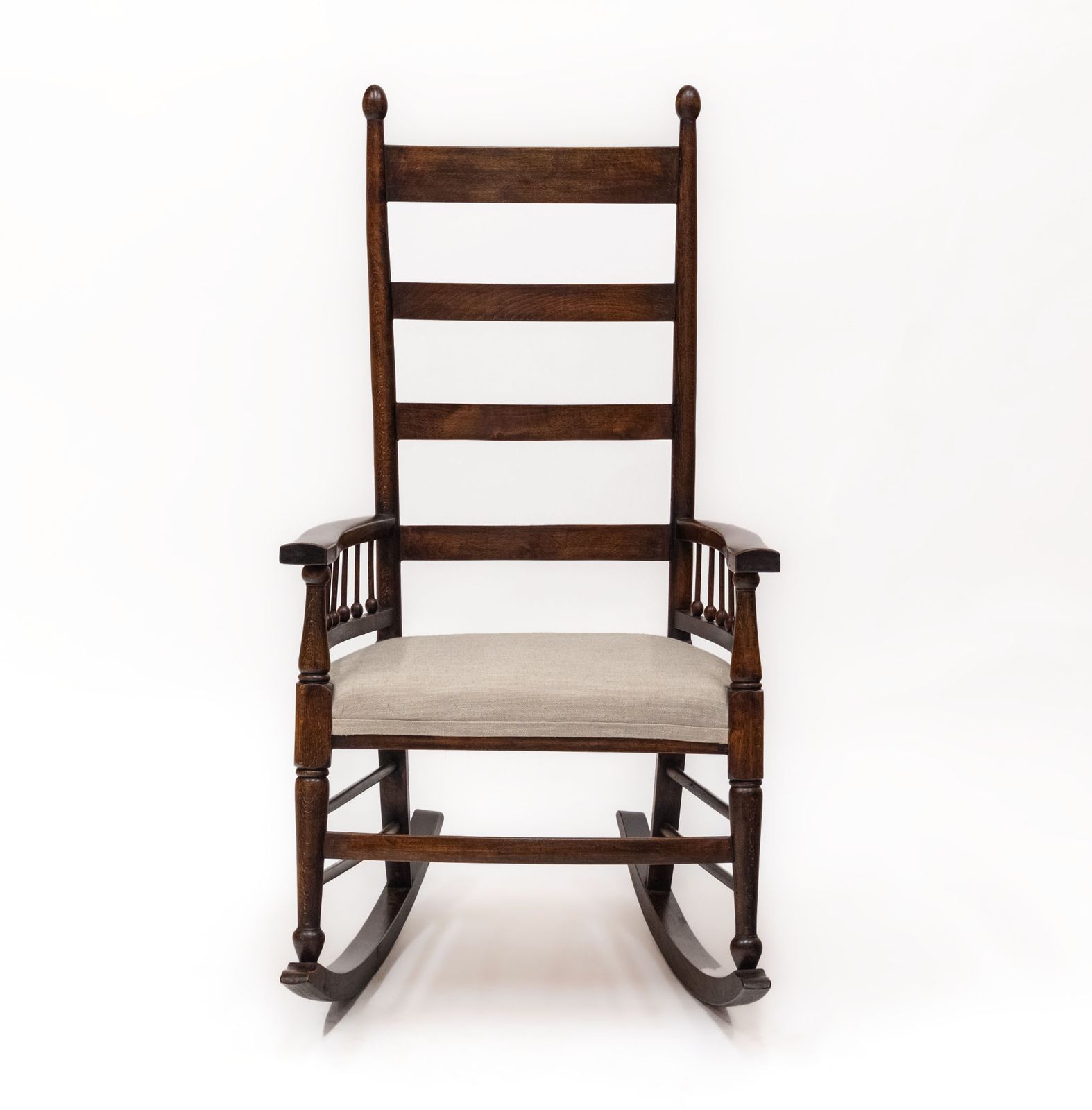photo furniture Arts & Crafts Rocking Chair Attr William Birch For Liberty & Co