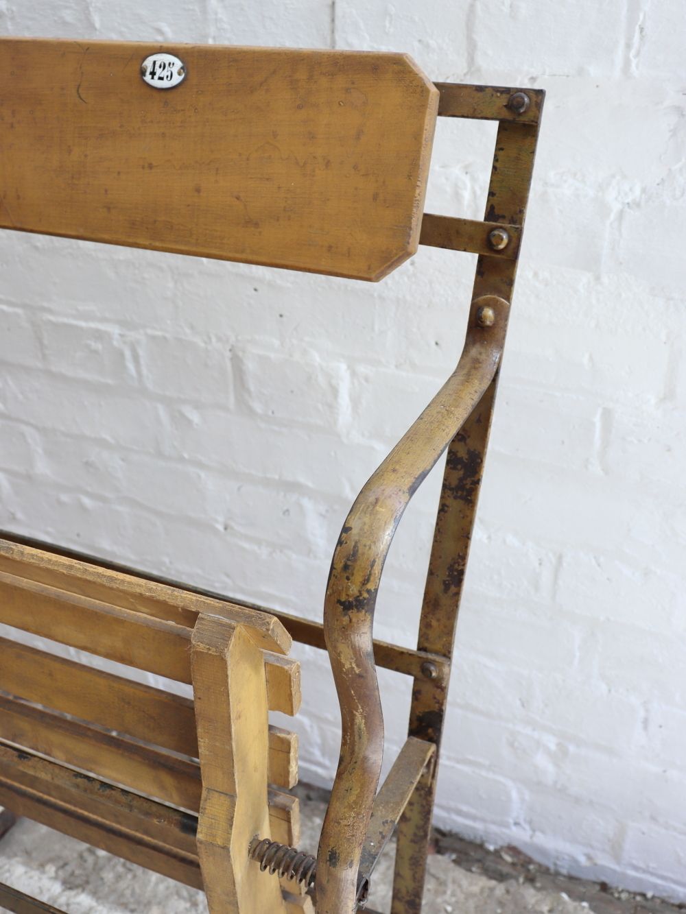 photo for sale Vintage Triple French Theatre Seats