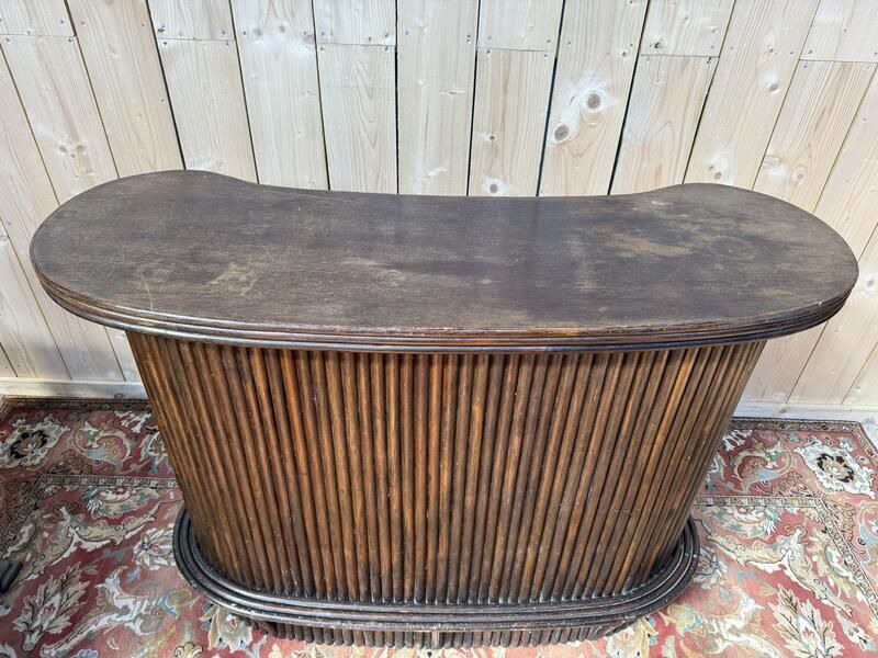 1960s Rattan Bar Counter photo 900.0