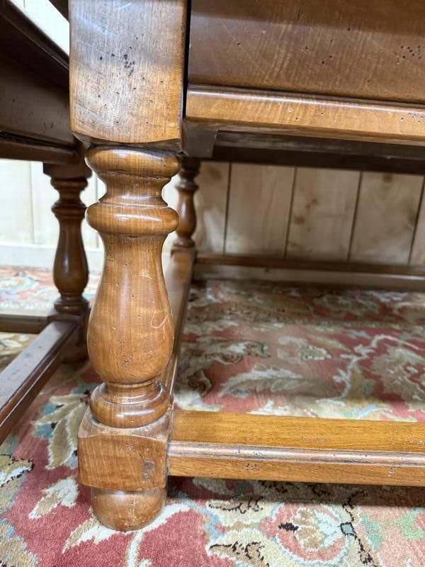 Louis XIII Style Parquet Coffee Table And End Tables photo vinterior