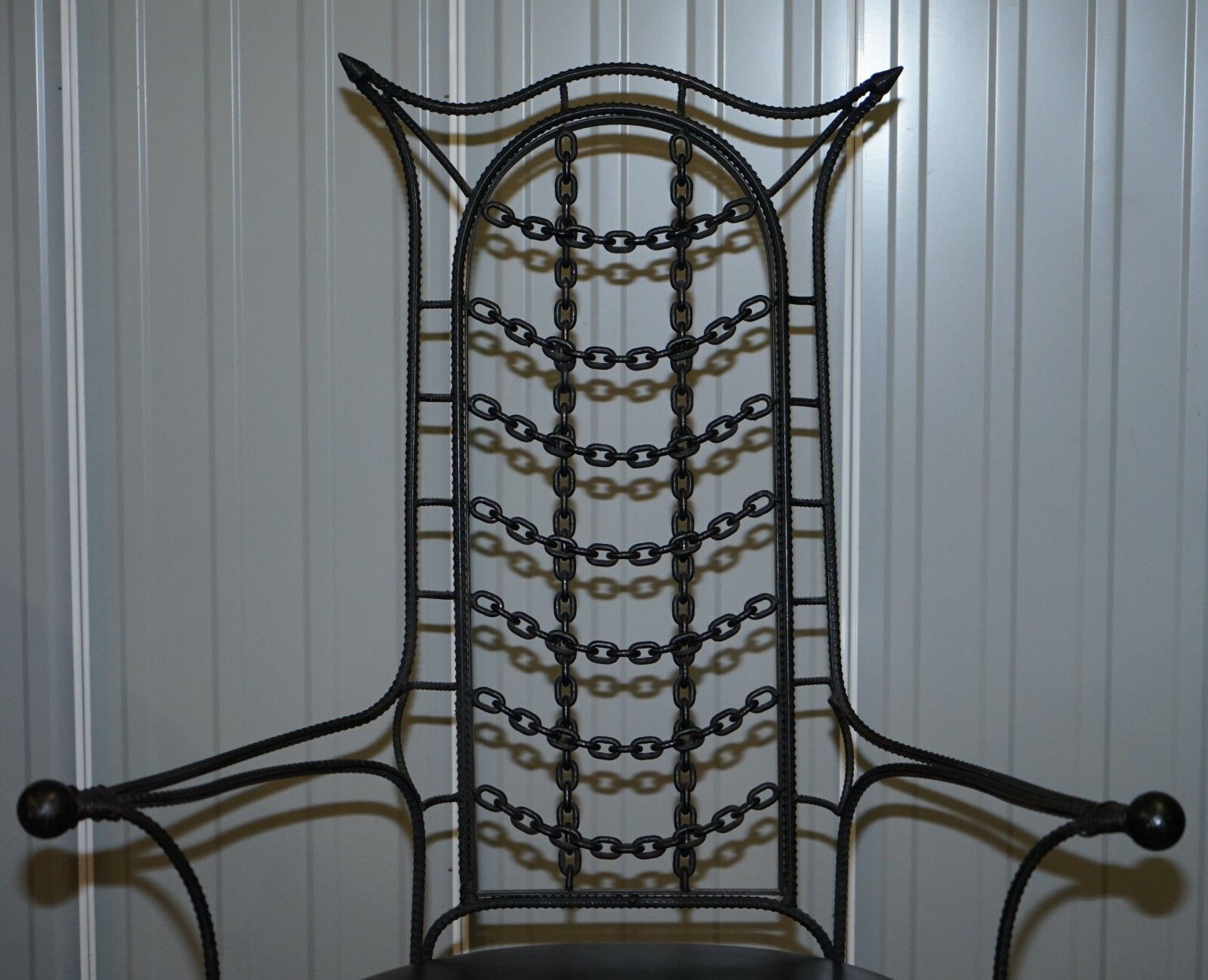 Interesting Iron Workers Gothic Sexy Dungeon Iron Throne Armchair Part Suite photo Furniture