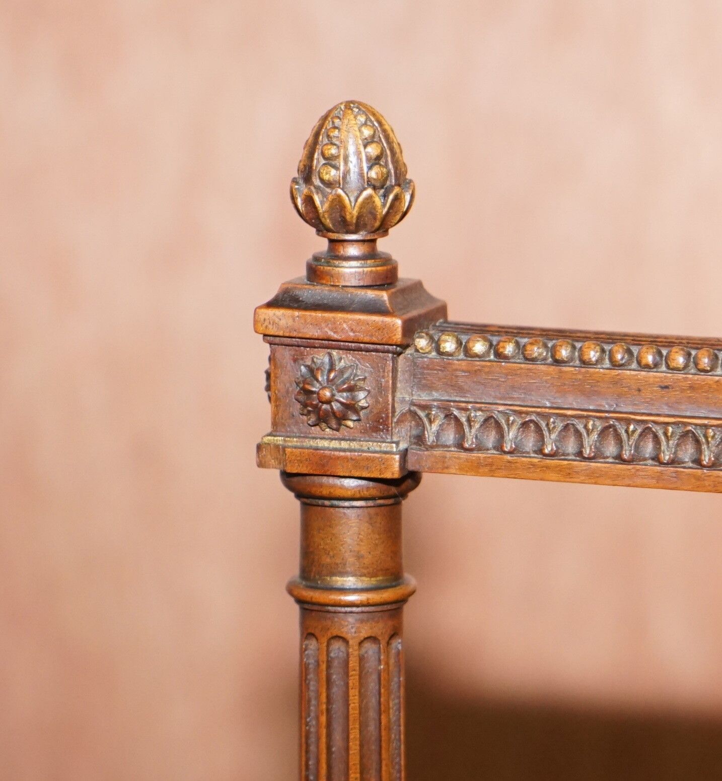 Furniture Ornate Pair Of Important Hand Carved Giltwood Occasional Chairs Phoenix Harp photo