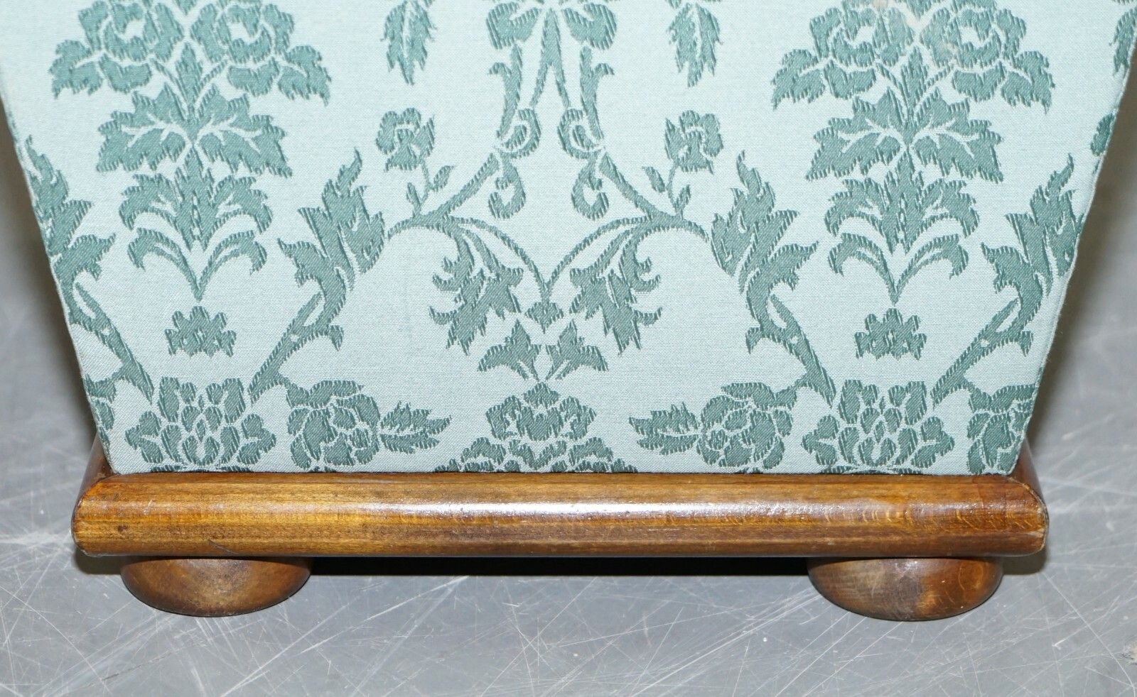Exquisite Silk Upholstered Victorian Style Ottoman Stool Footstool With Storage photo buy