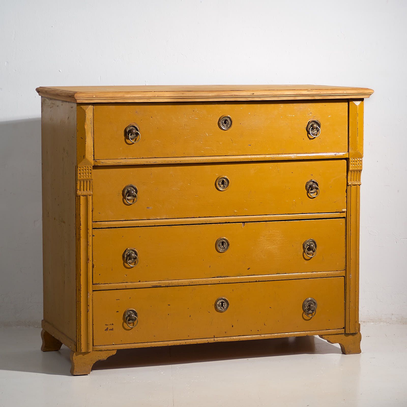 Large Antique Four Drawer Dresser