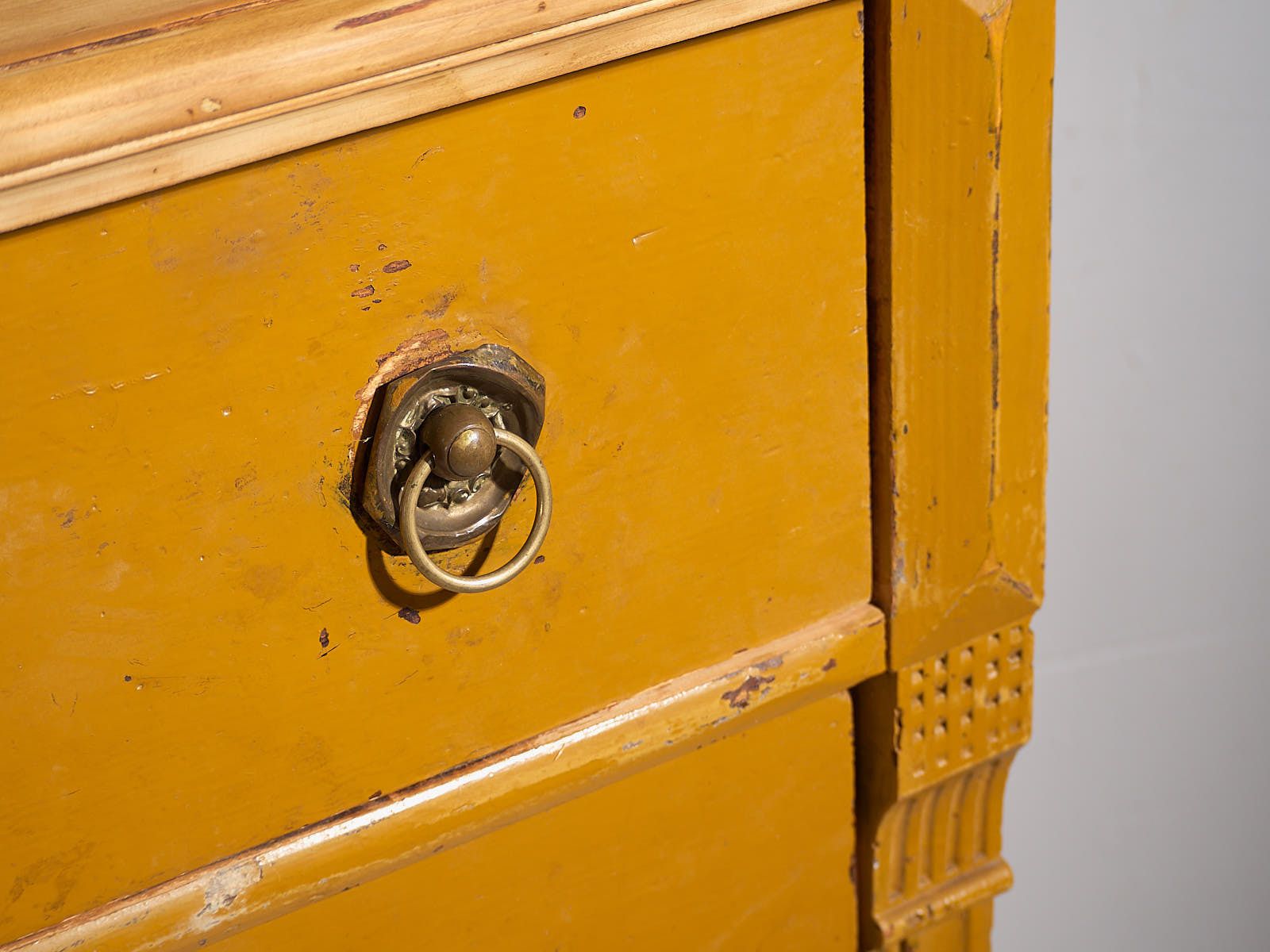 Large Antique Four Drawer Dresser photo furniture