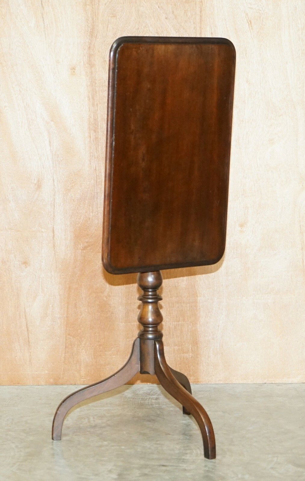 Lovely Circa 1840 1860 English Mahogany Tilt Top Side Occasional Tripod Table photo furniture