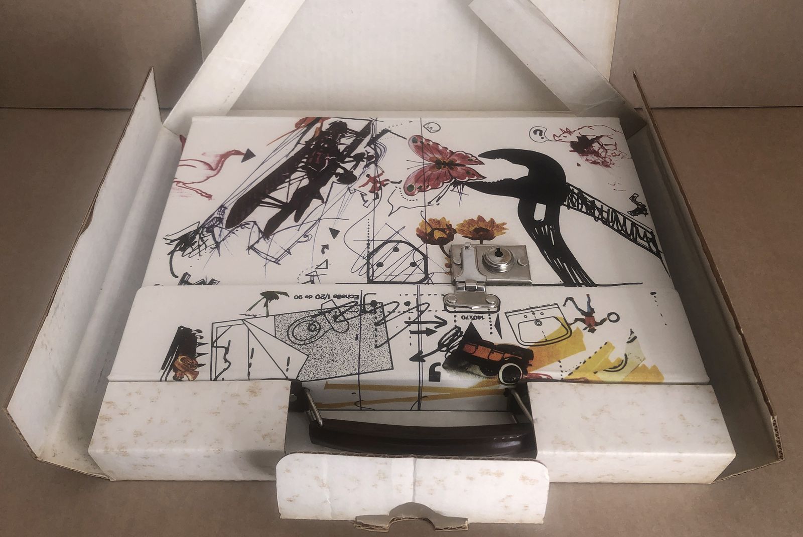 Rare Tinguely Book Including Signed Original Metamatic Drawing, 1973 photo for sale