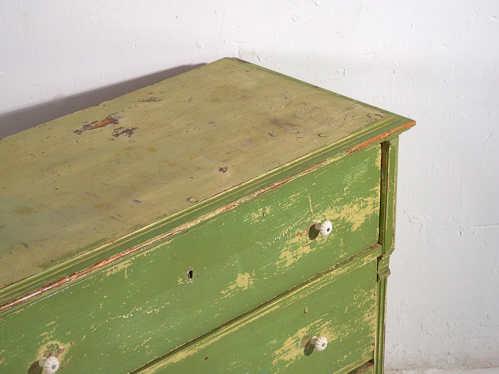Antique Green Chest Of Drawers (C.1920) #12 photo furniture